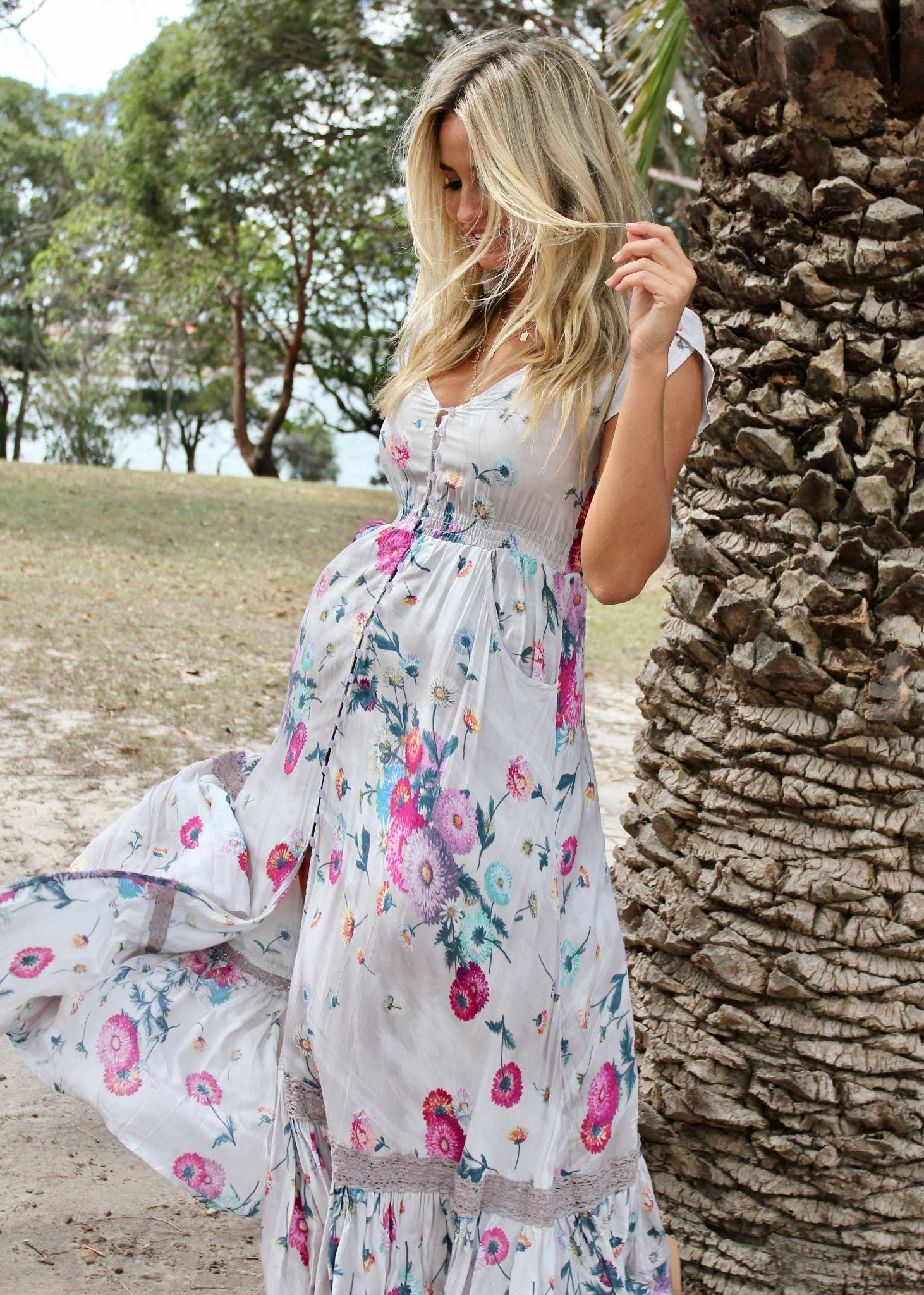 Carmen Maxi Dress - Parisian Escape