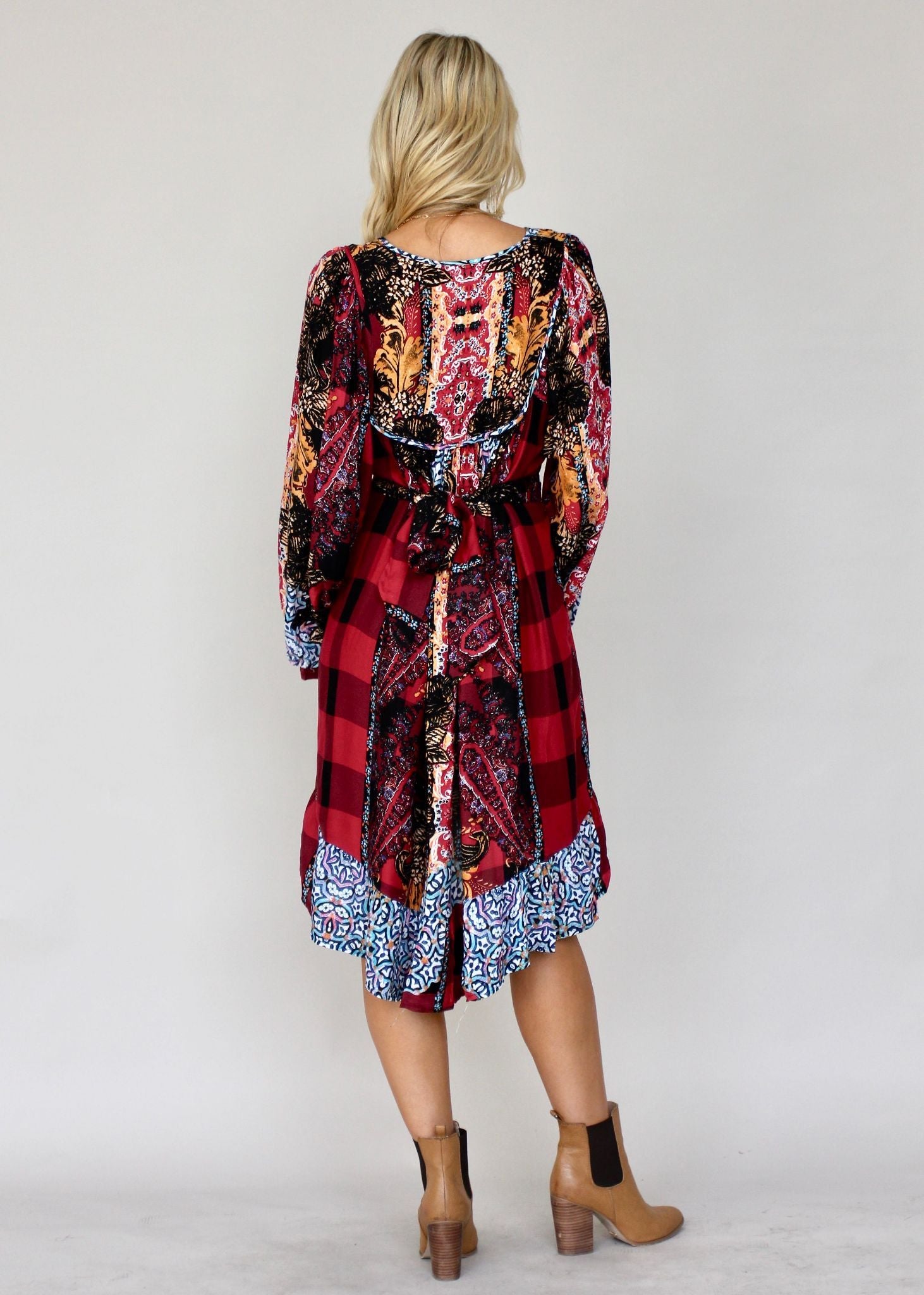 French Midi Dress w/ Tie - Marlow