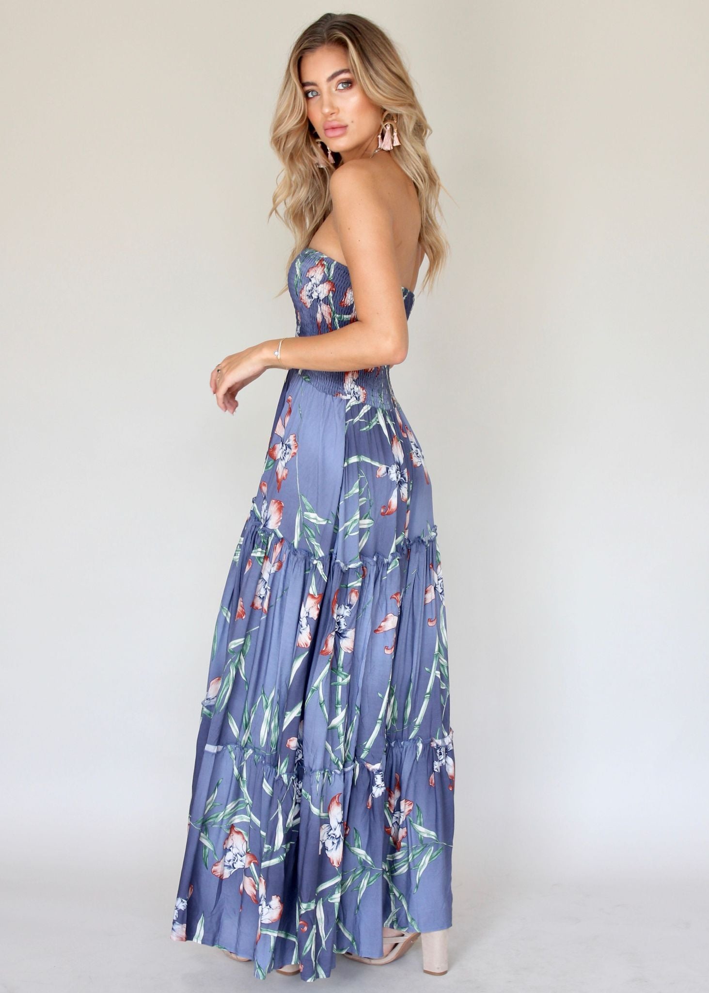 Salsa Strapless Maxi Dress - Bamboo