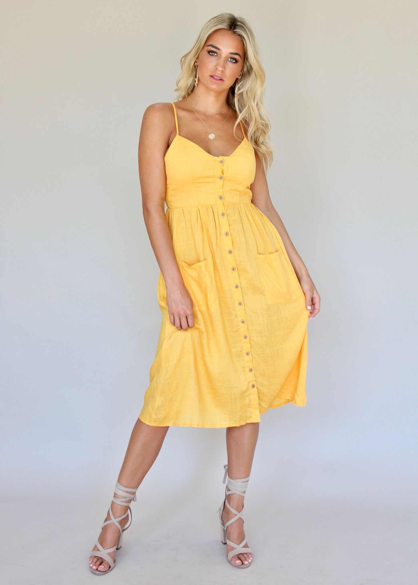 Amari Swing Dress - Sun