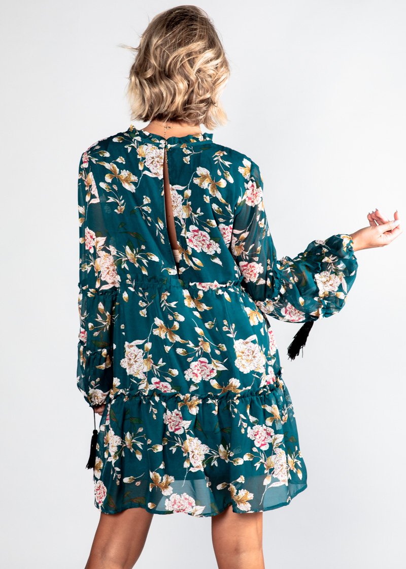 Lost Lover Swing Dress - Emerald