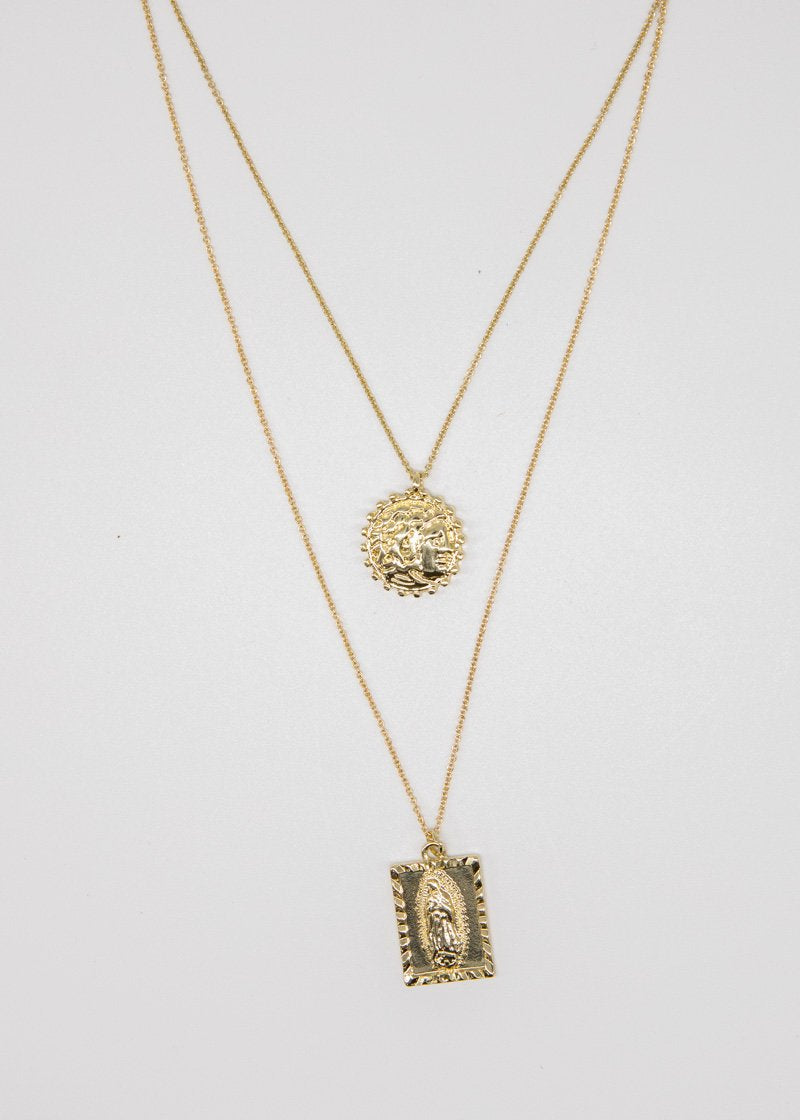 Mala Maria Necklace - Gold