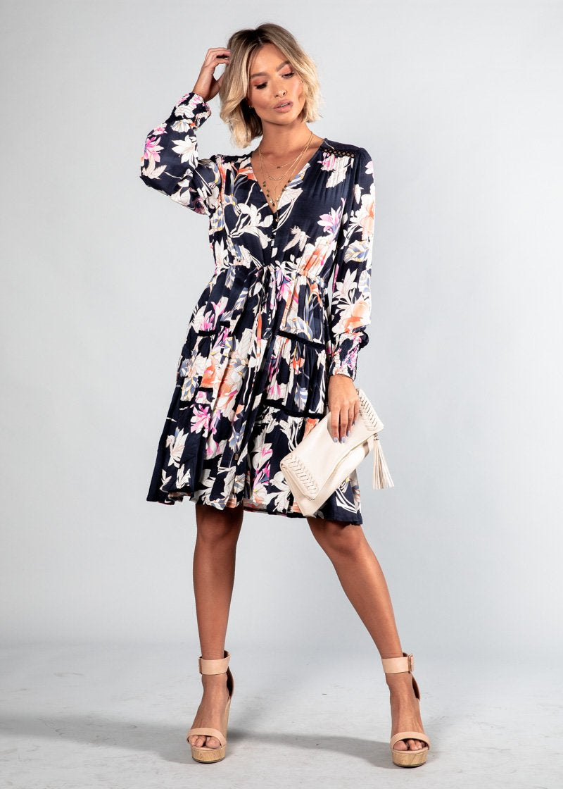 Pip L/S Swing Dress - Skylar