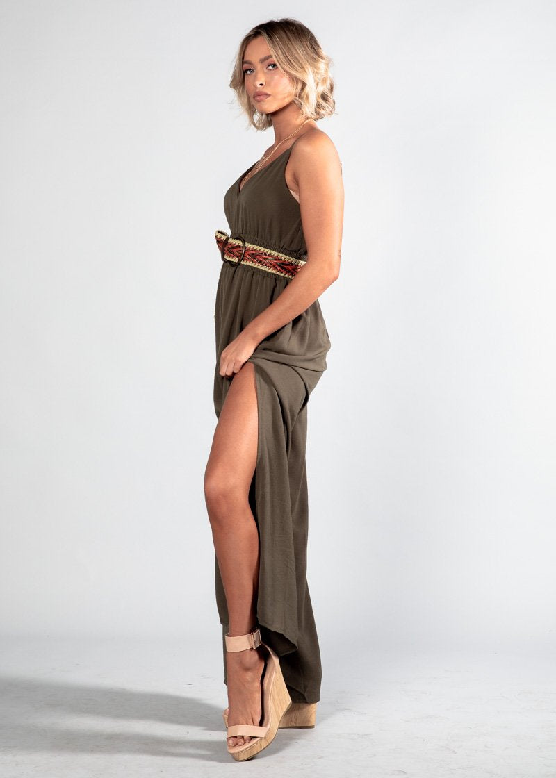 Escaping Fate Pantsuit - Khaki