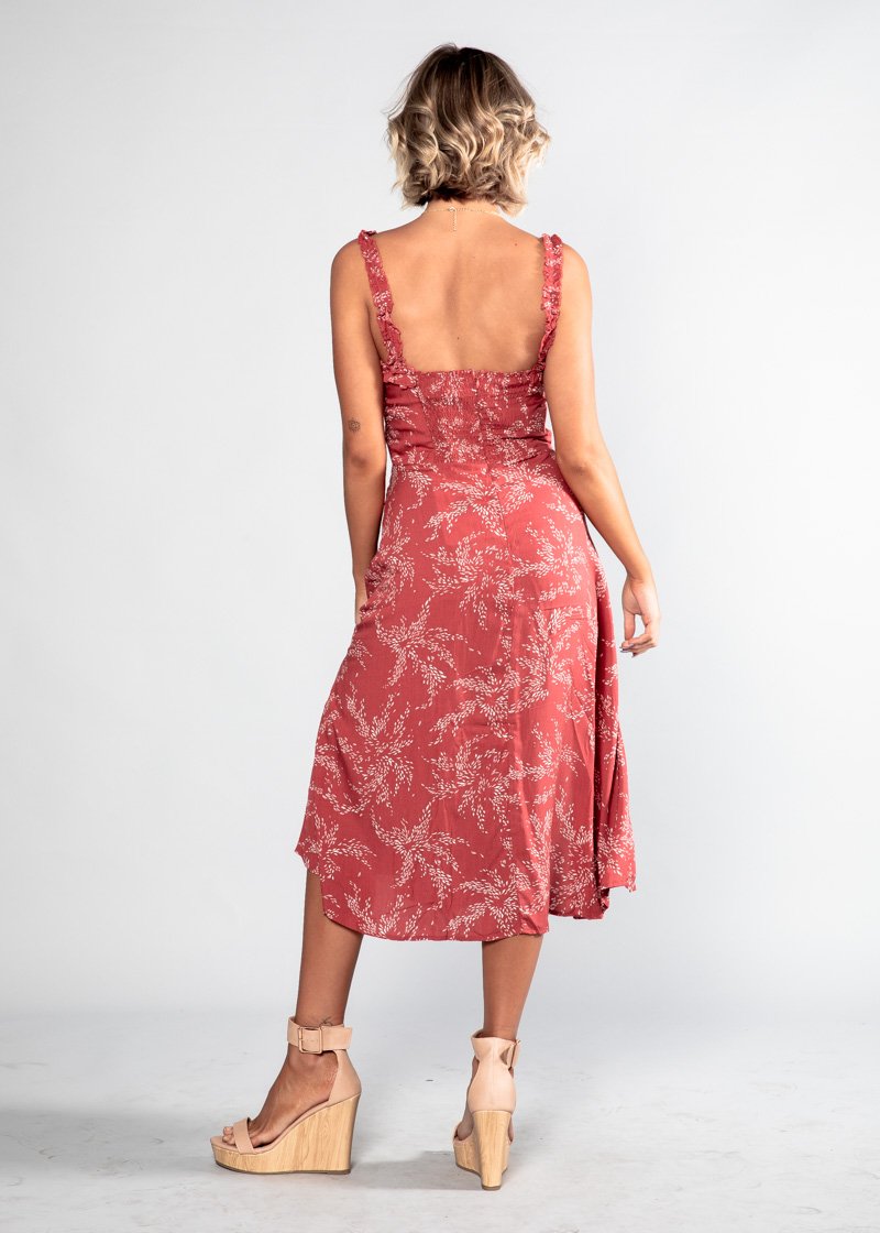 Katia Midi Dress - Rose Floral
