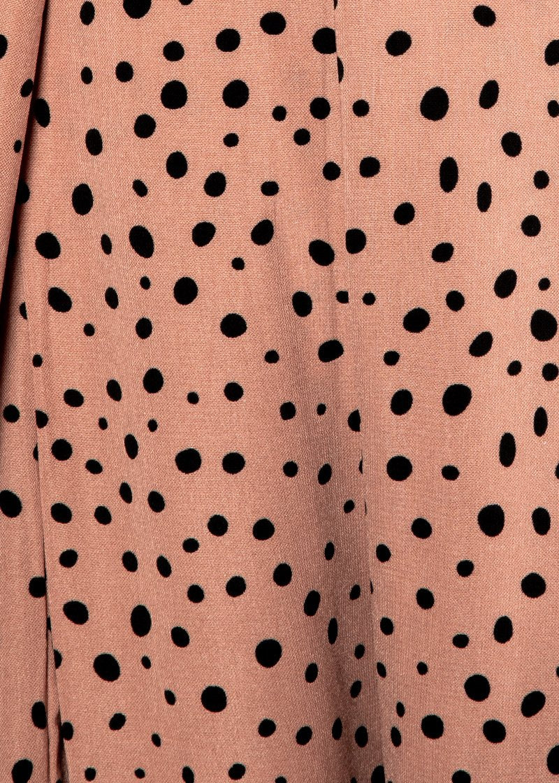 Guilt Free Strapless Pantsuit - Terracotta Polka