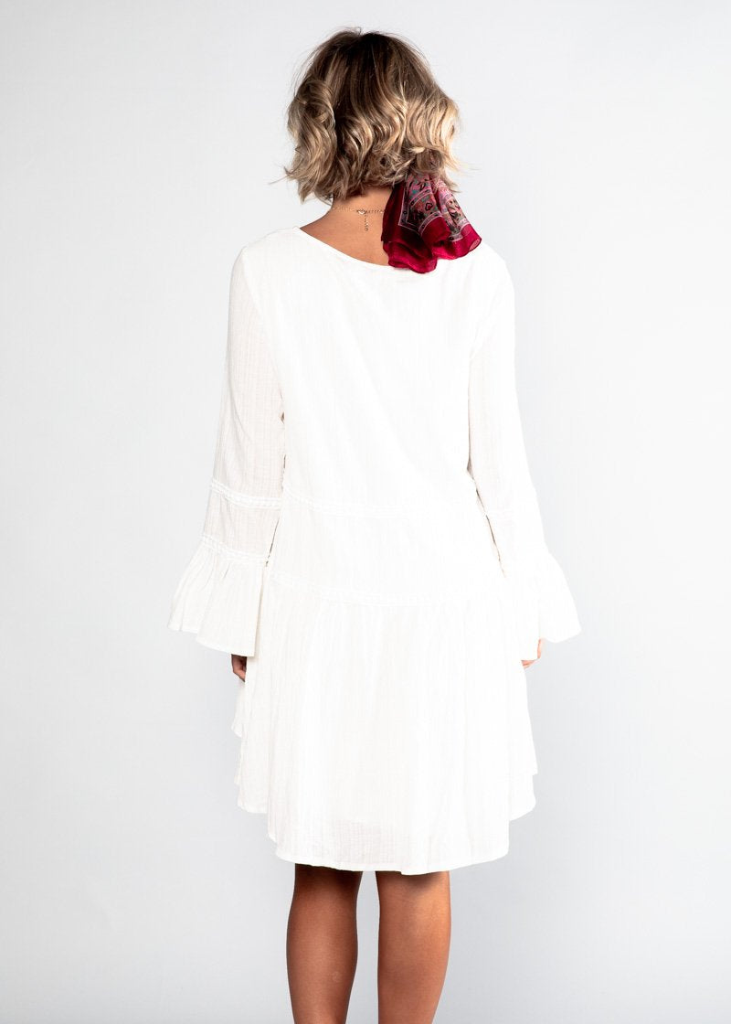 Total Bliss Swing Dress - White
