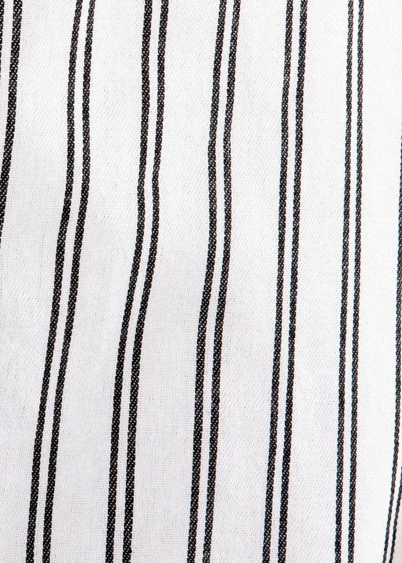 Baby Hold On Midi Dress - White Stripe