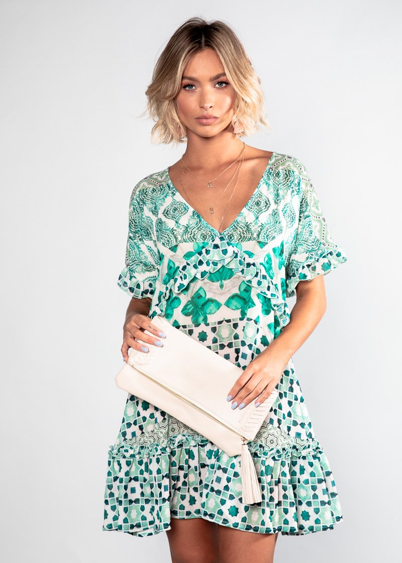 Hold Me Now Dress - Emerald City