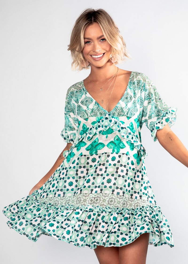 Hold Me Now Dress - Emerald City