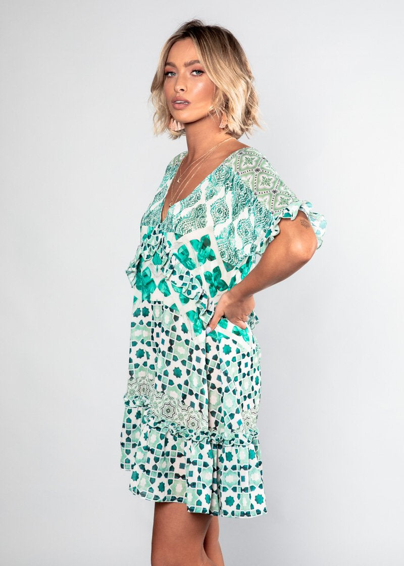 Hold Me Now Dress - Emerald City