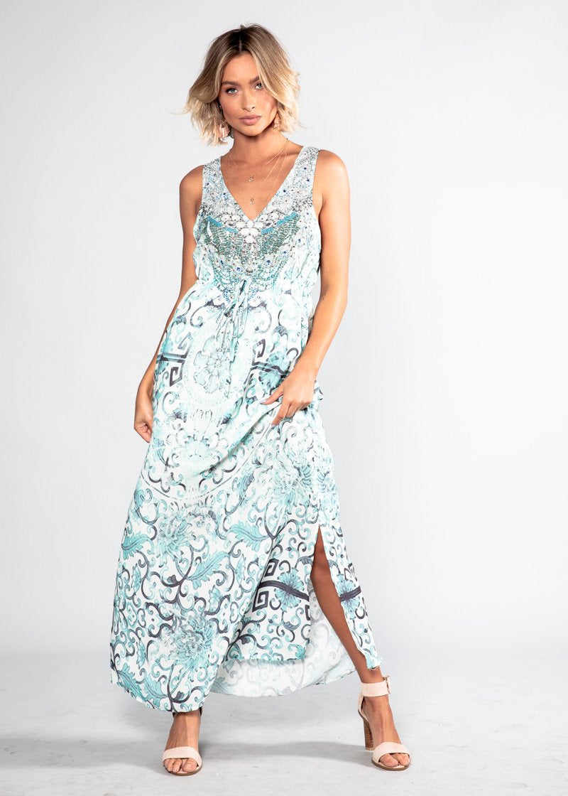 Wandering Mind Maxi Dress - Oceania