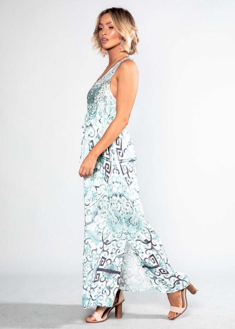 Wandering Mind Maxi Dress - Oceania
