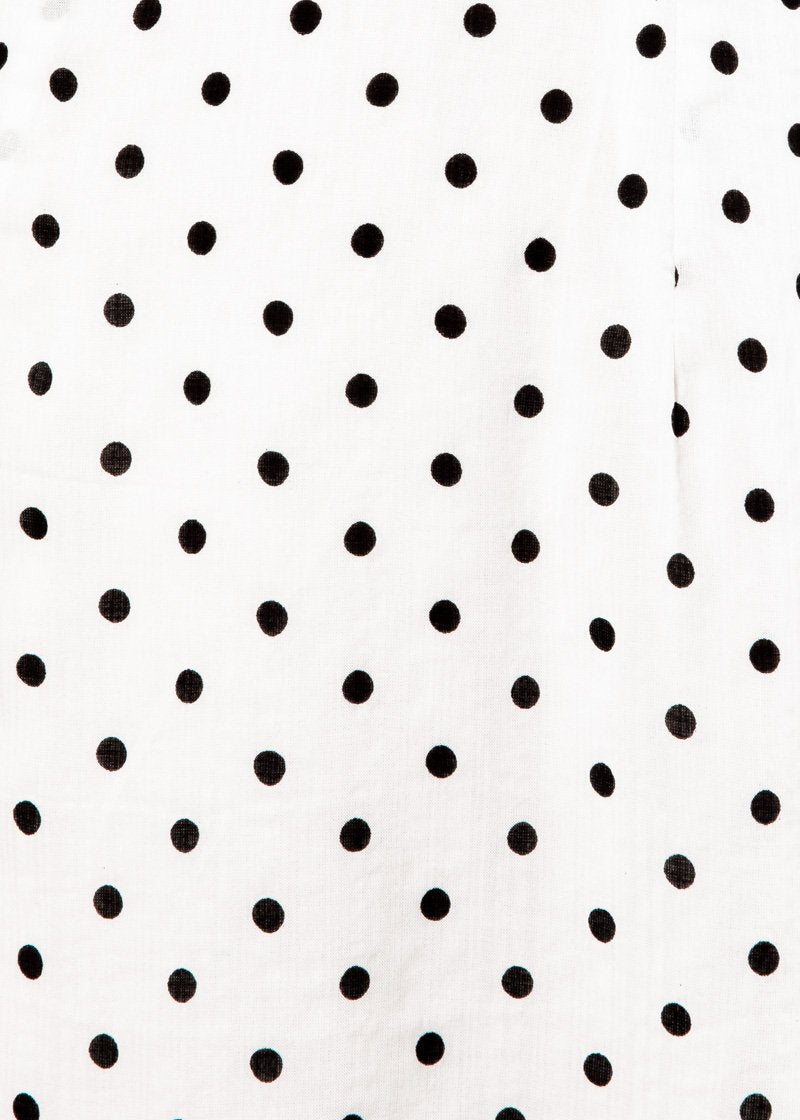 Summer Icon Dress - White Polka