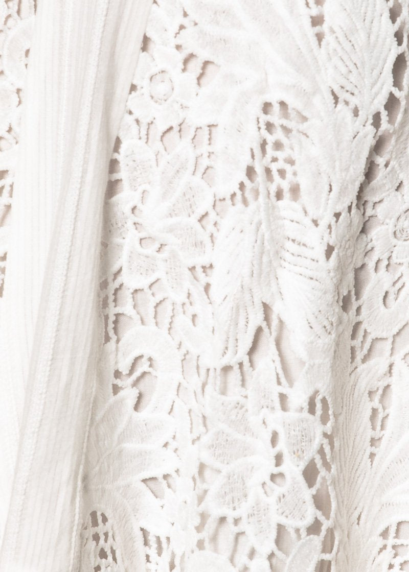 Moons Apart Crochet Dress - White