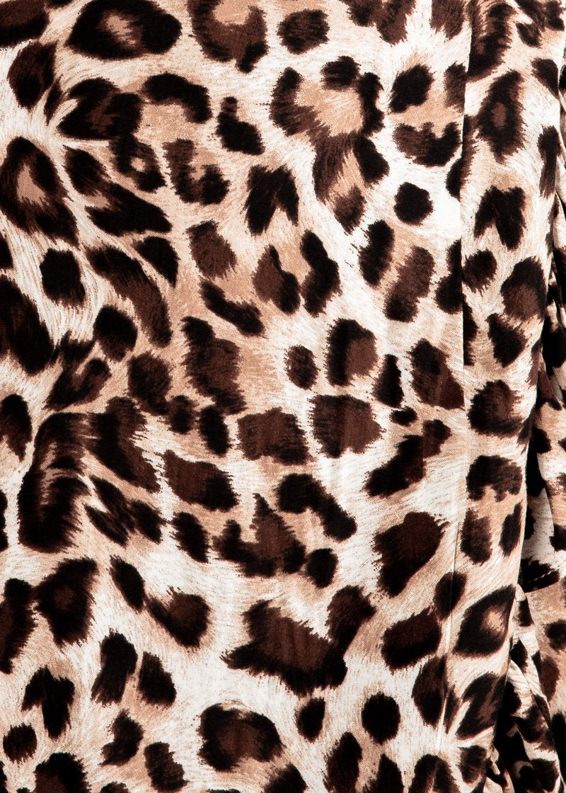 Payton Wrap Dress - Cheetah