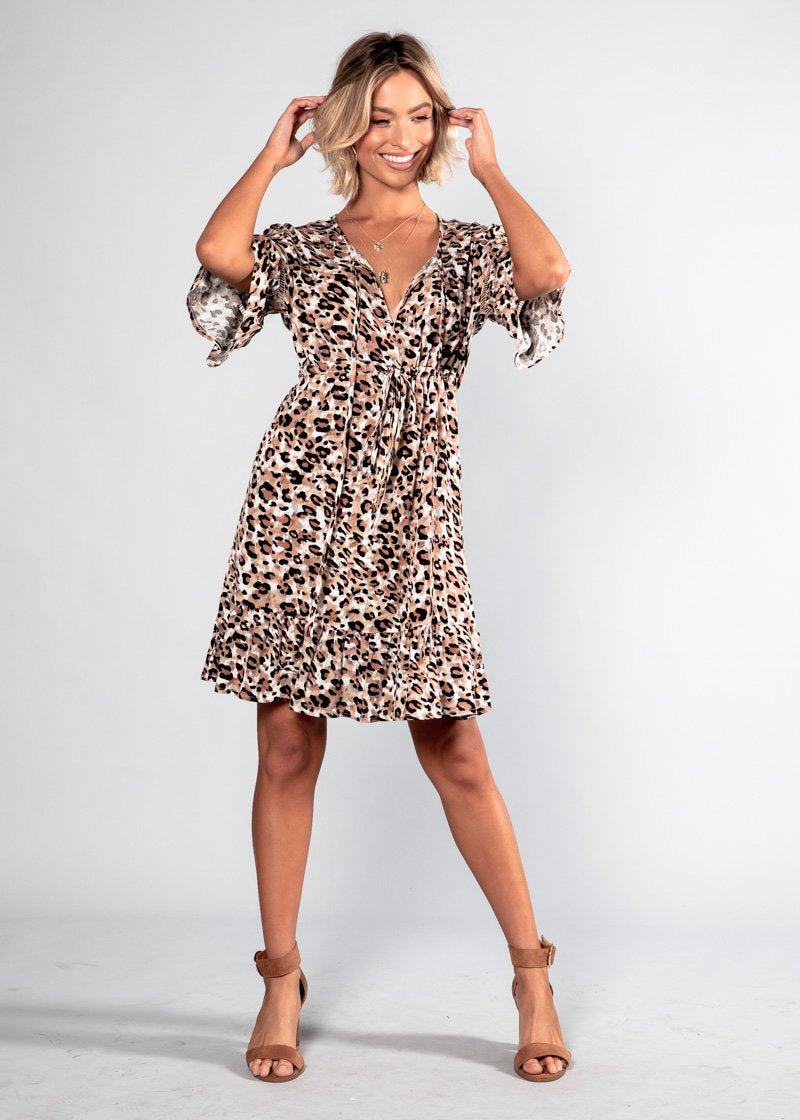 Keep It Moving Swing Dress - Cheetah