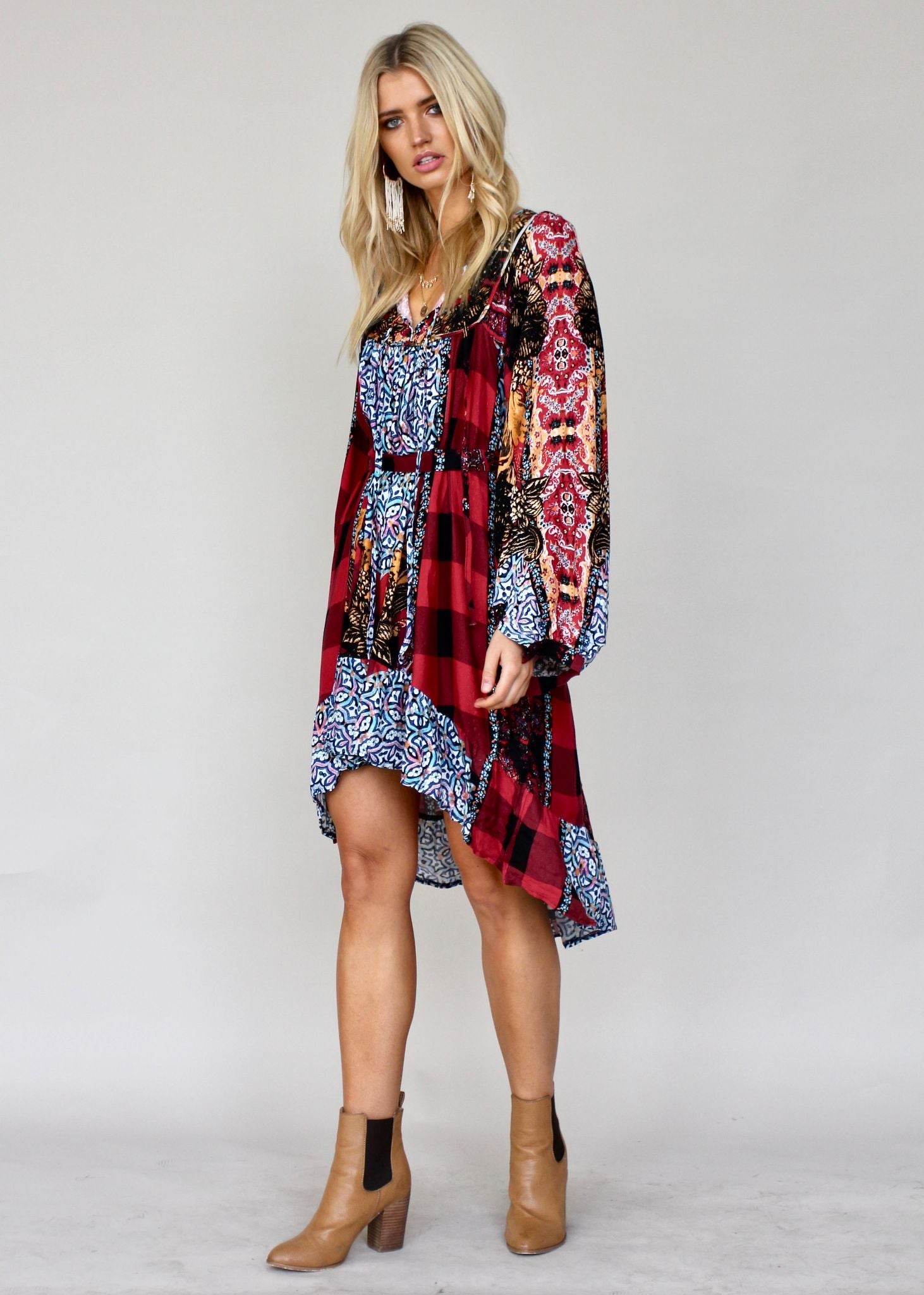 French Midi Dress w/ Tie - Marlow