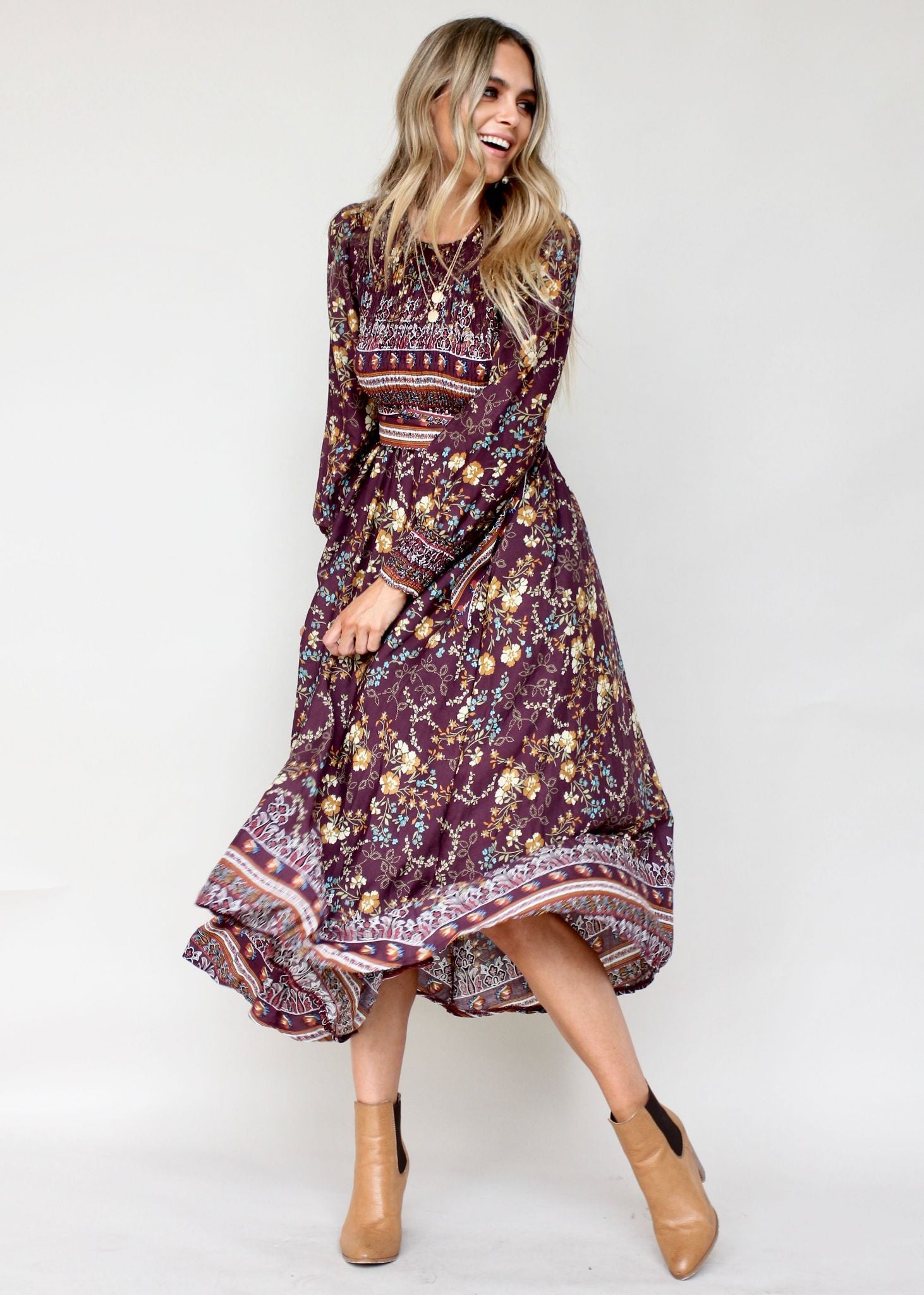 Bella Maxi Dress w/ Tie - Essie