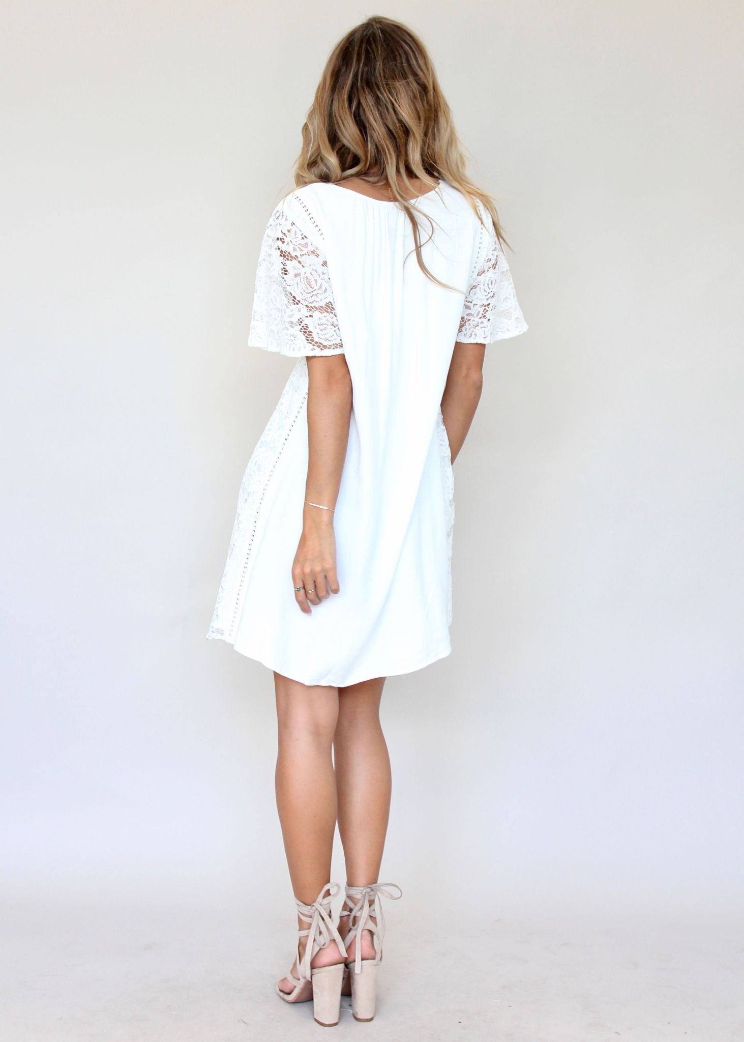 Peyton Swing Dress - White