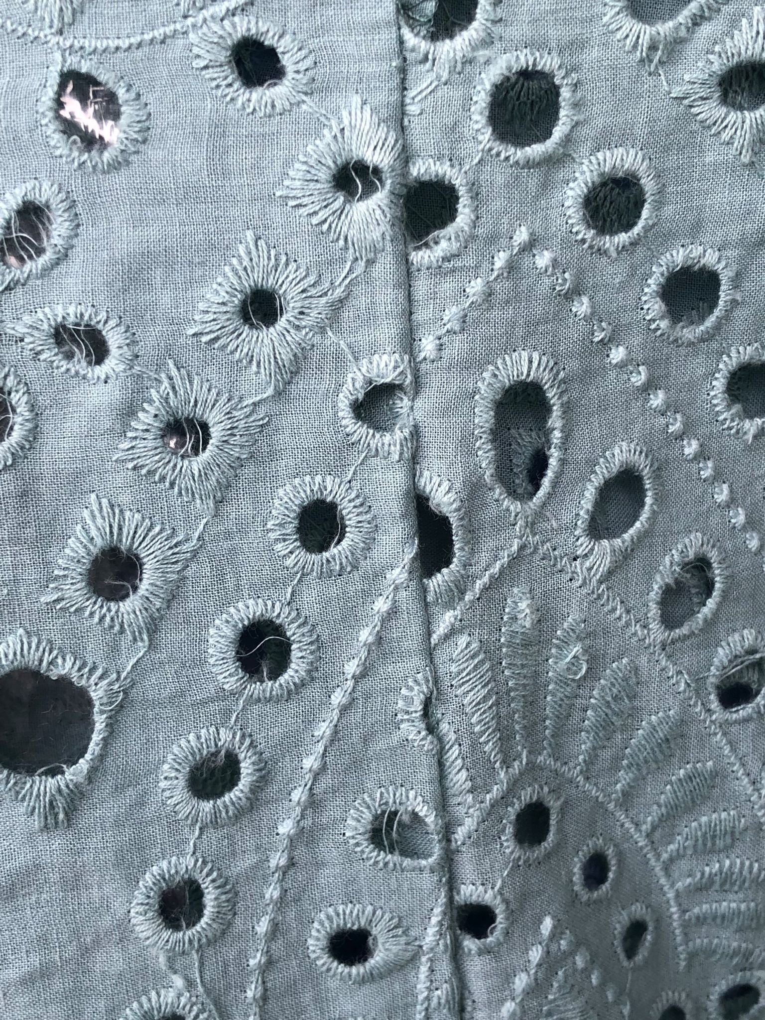 Half Light Eyelet Dress - Sage