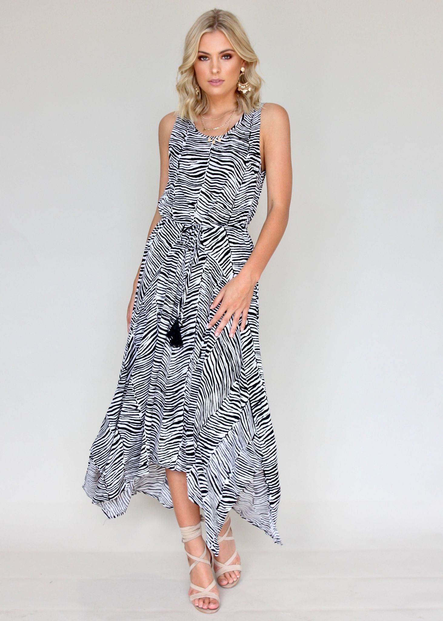 Reiko Maxi Dress - Zebra