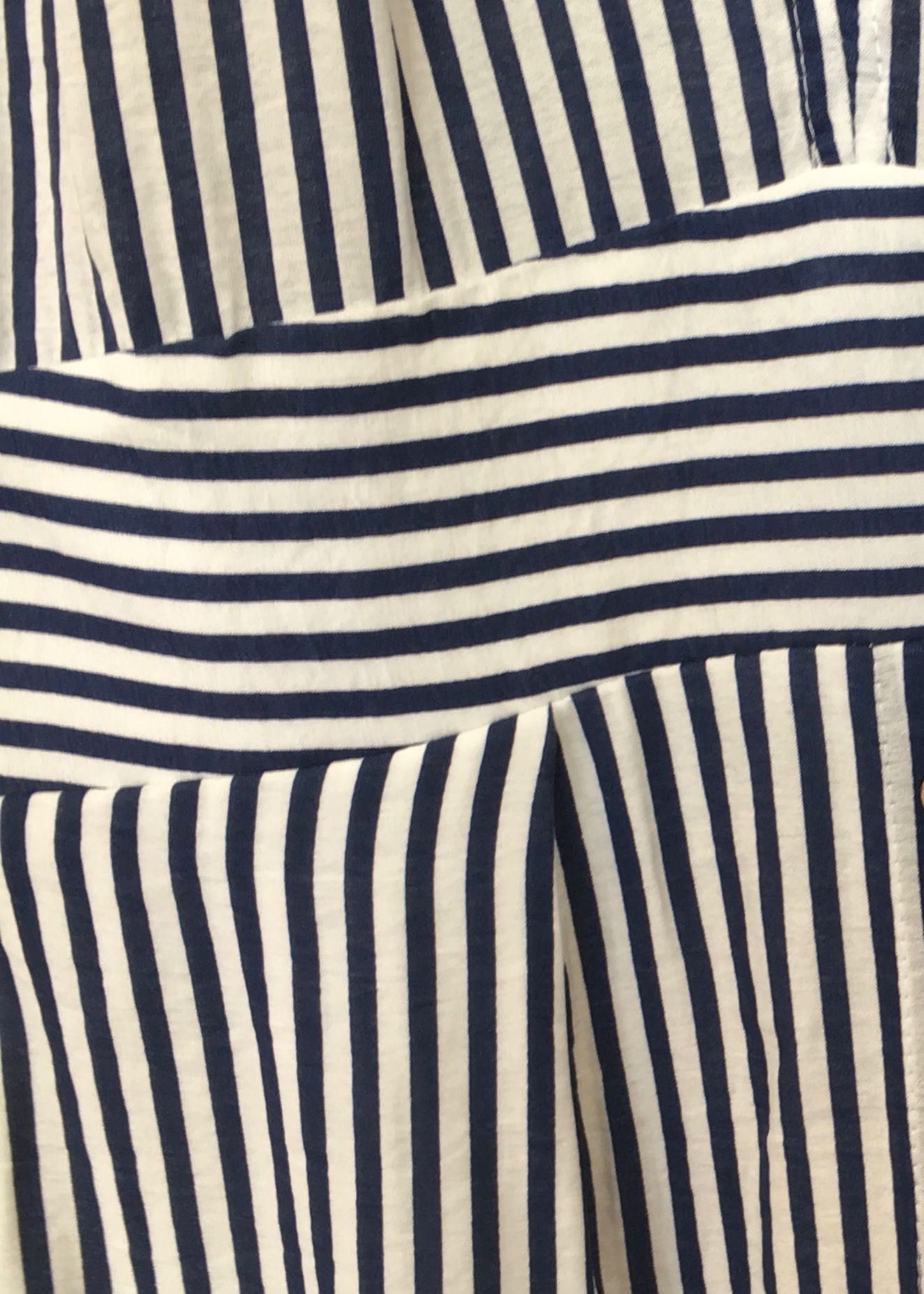 Boderie Pantsuit - Navy Stripe