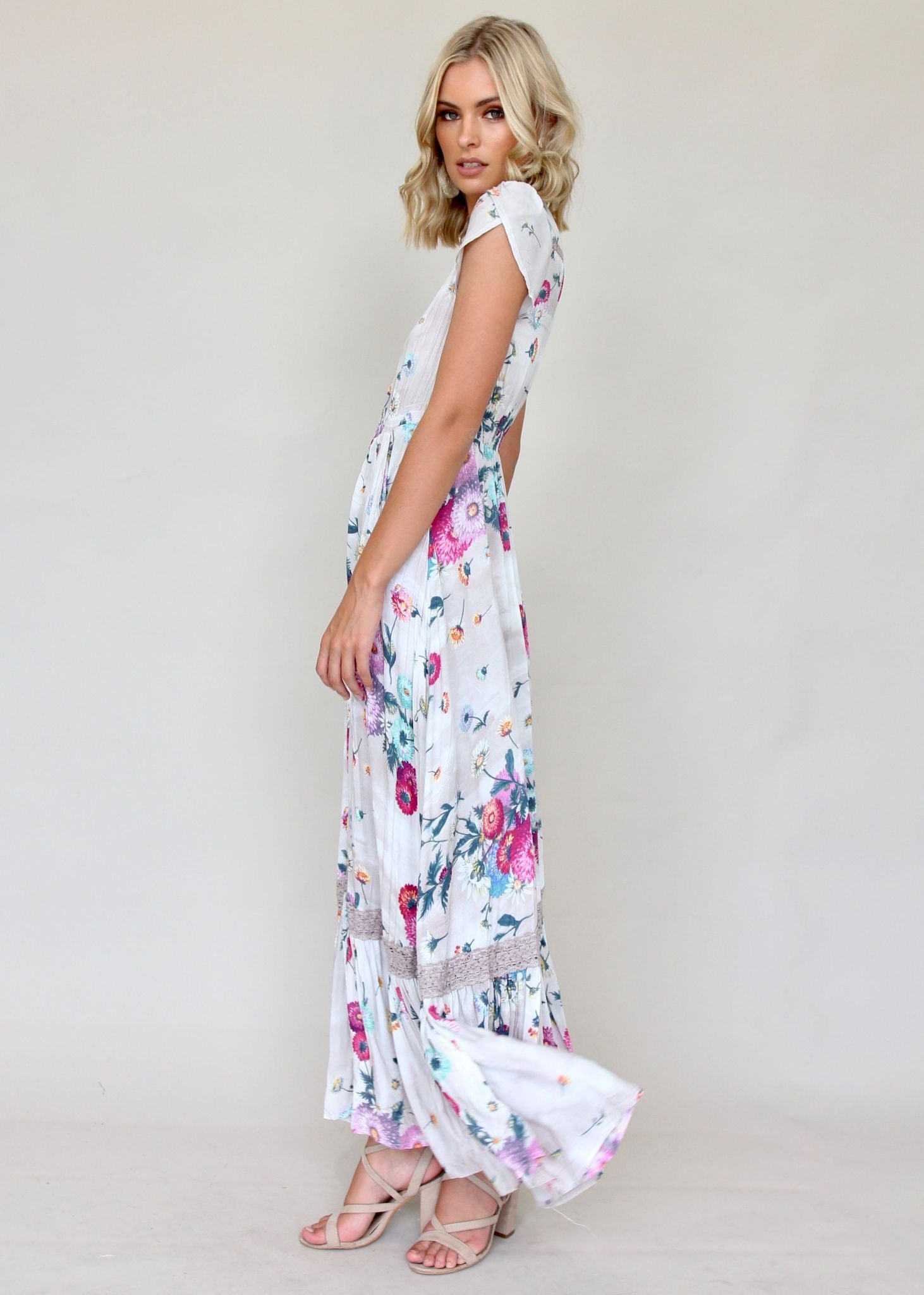 Carmen Maxi Dress - Parisian Escape