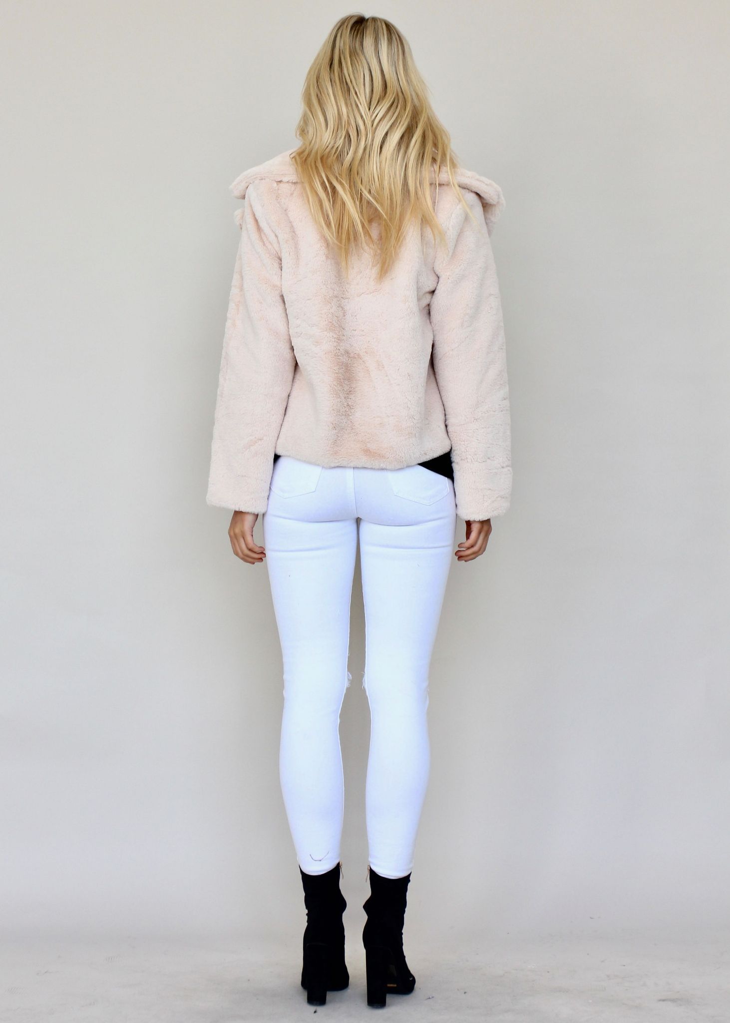About A Girl Plush Jacket - Blush