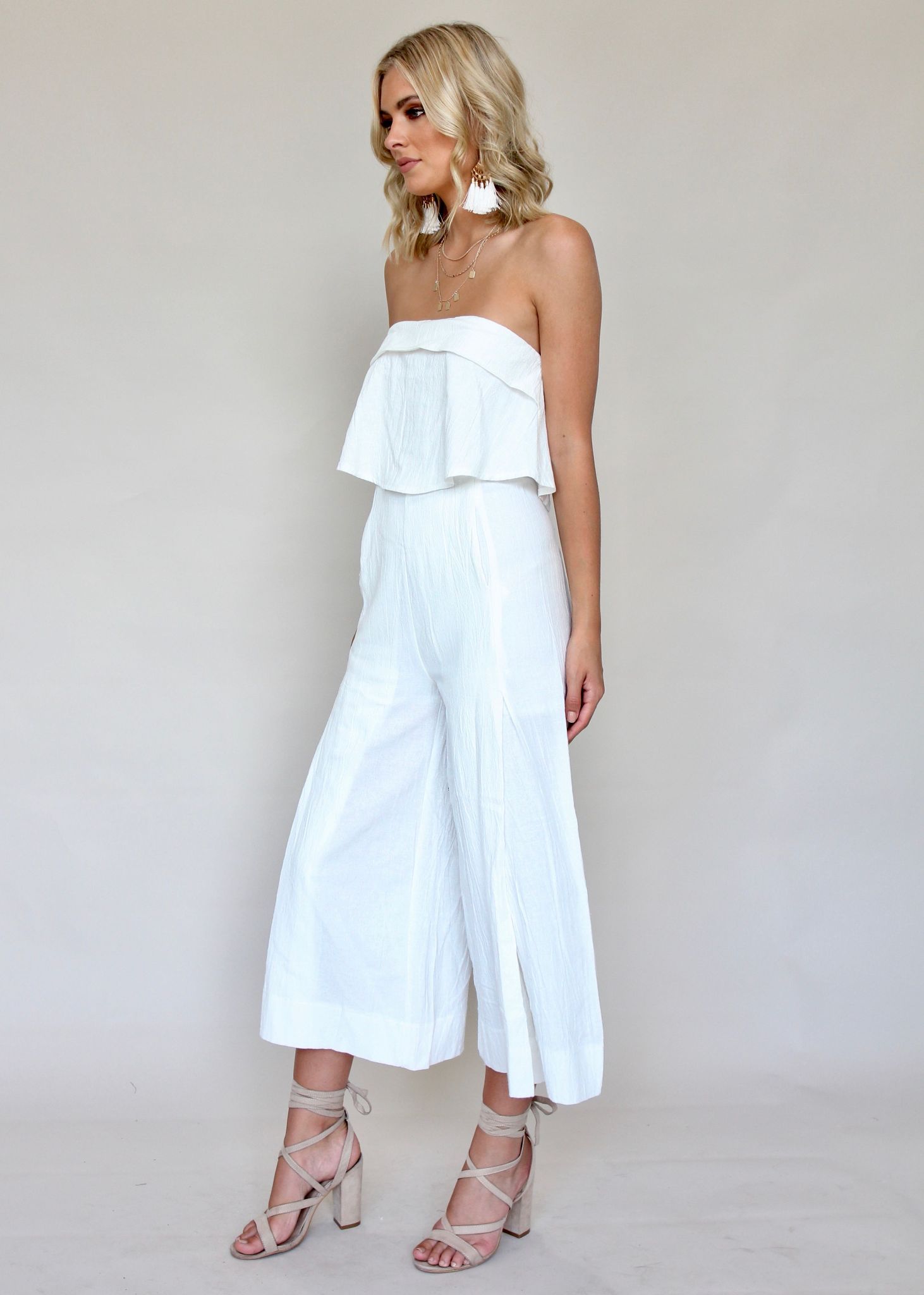 Suncatcher Pantsuit - White