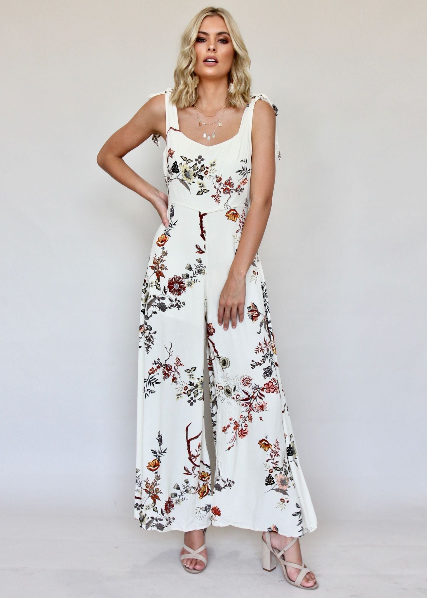 On Your Mind Pantsuit - Beige