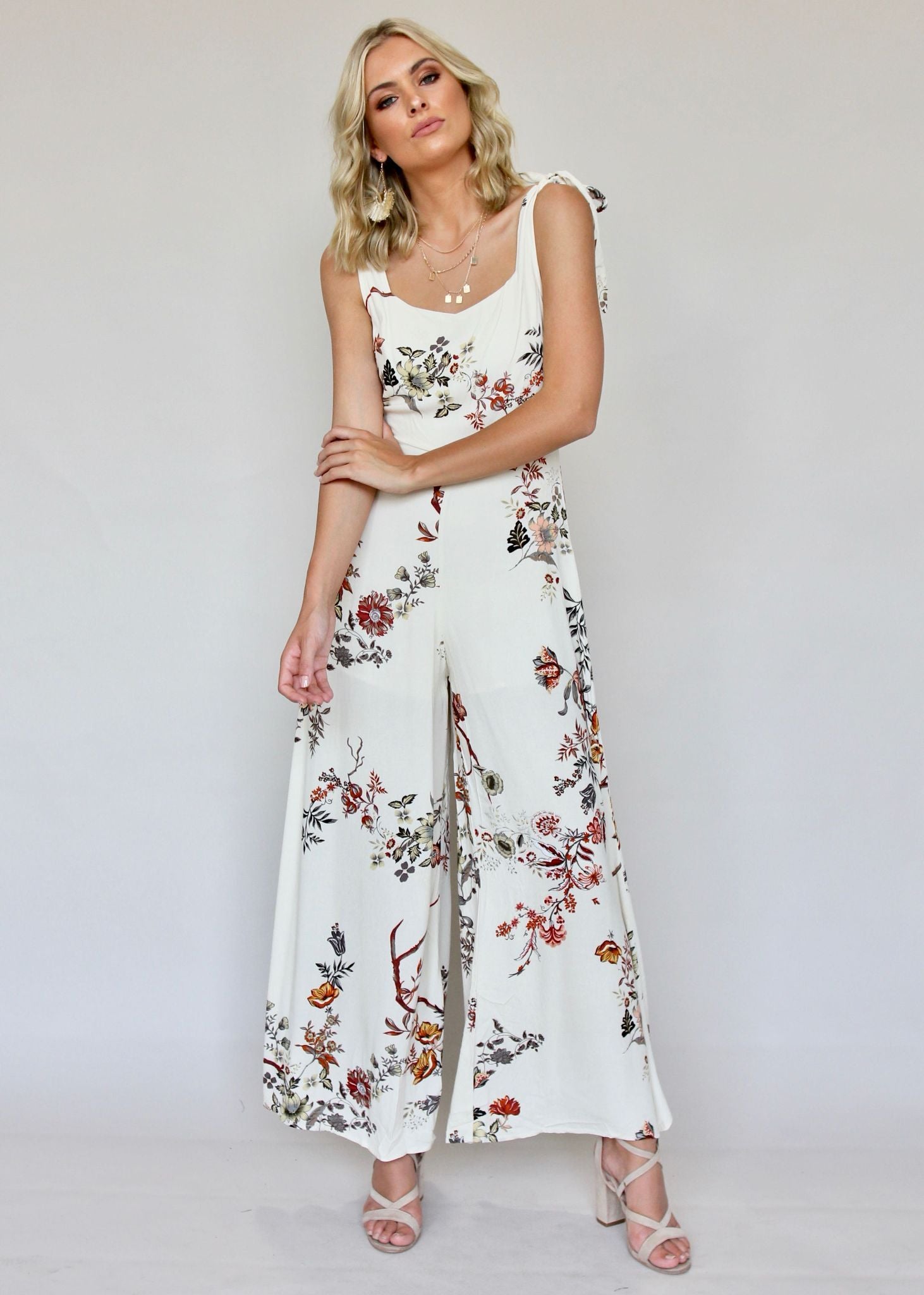 On Your Mind Pantsuit - Beige