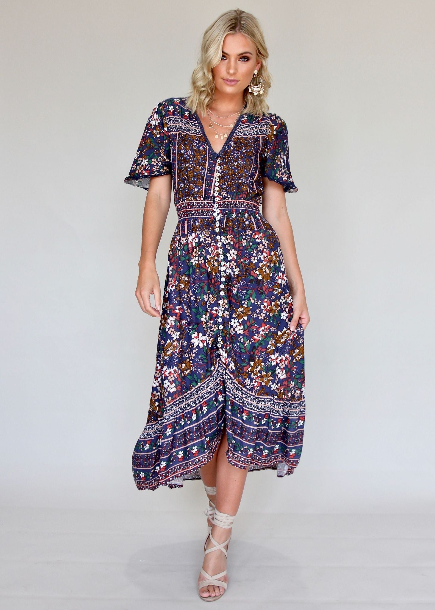 Save Me Maxi Dress - Navy