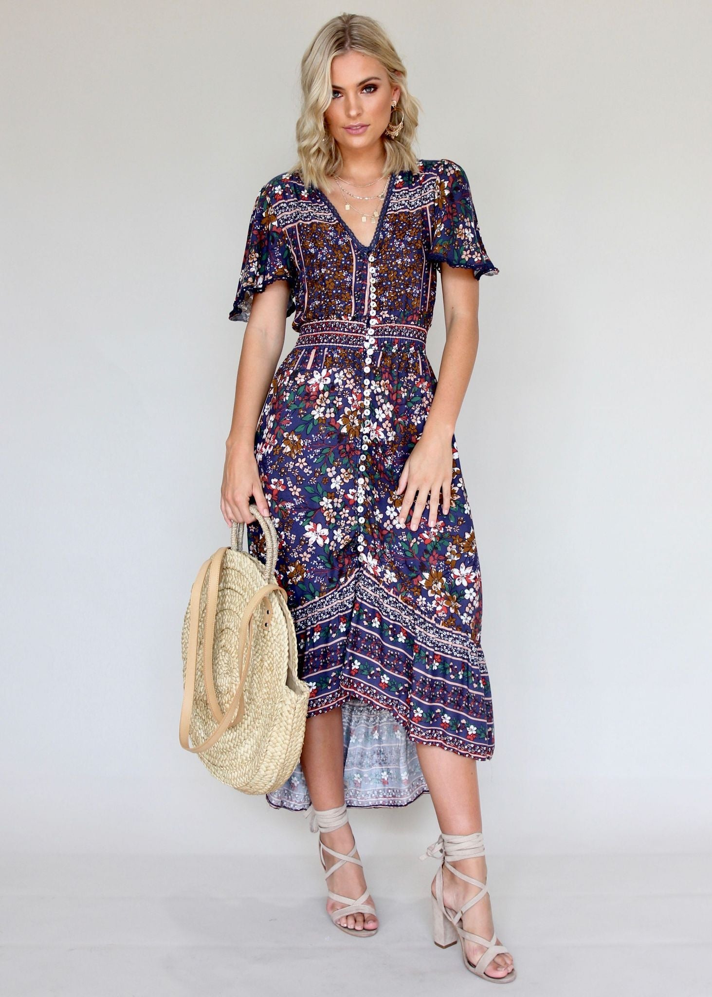 Save Me Maxi Dress - Navy