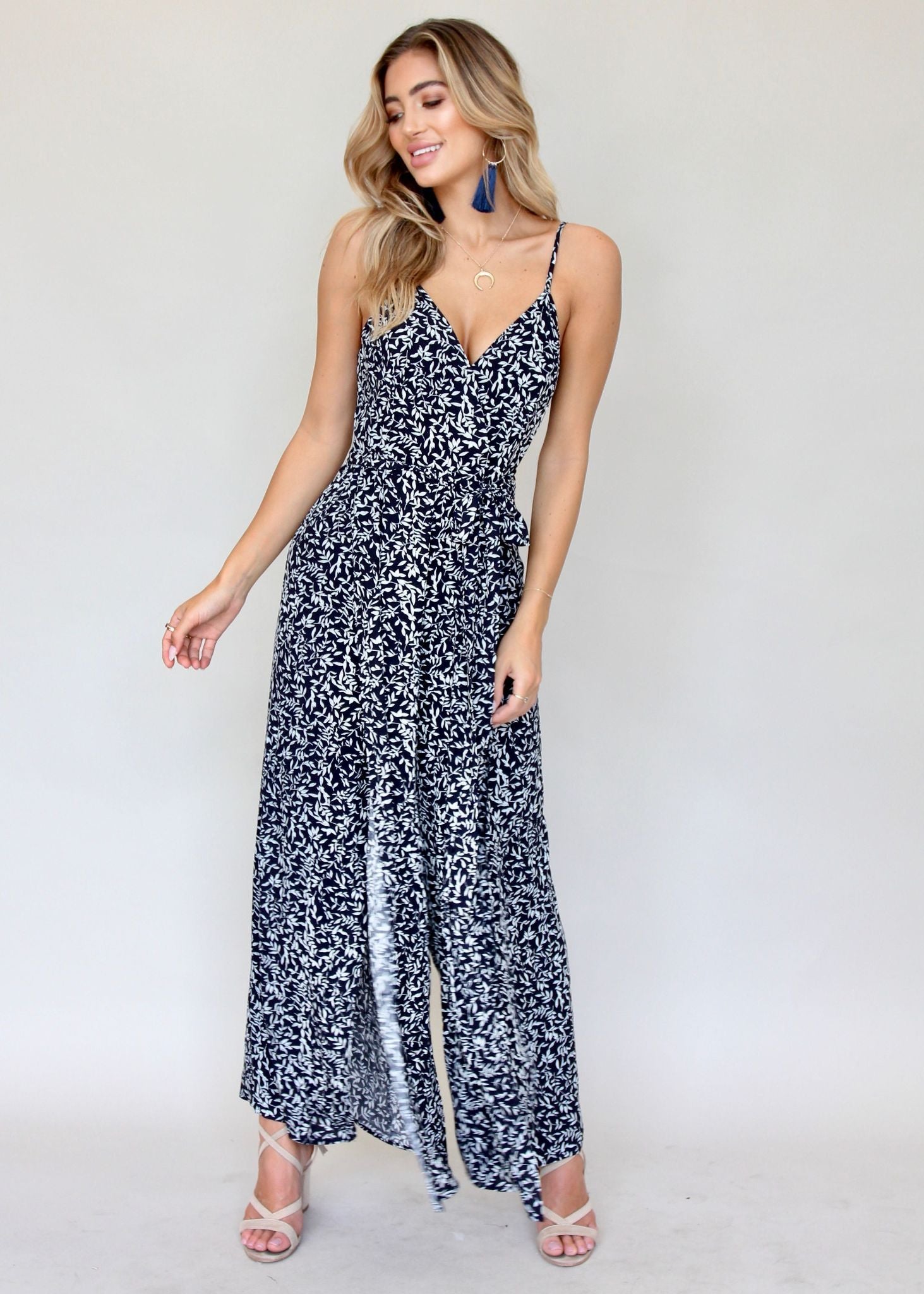 Take A Leap Pantsuit - Black Vine