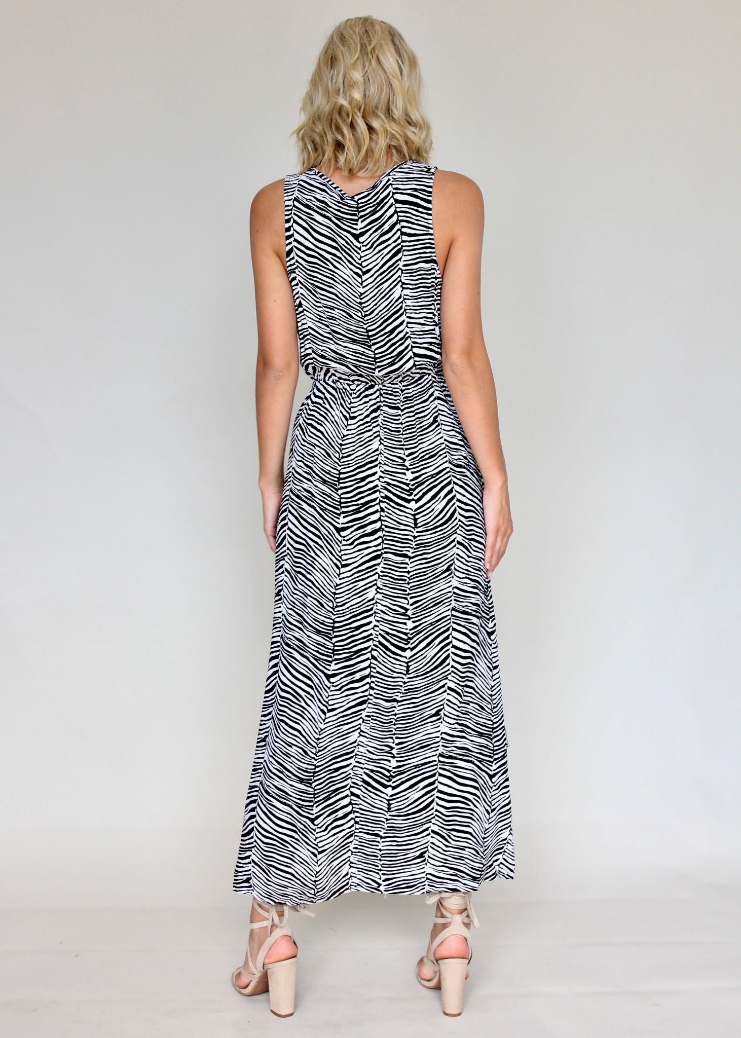 Reiko Maxi Dress - Zebra