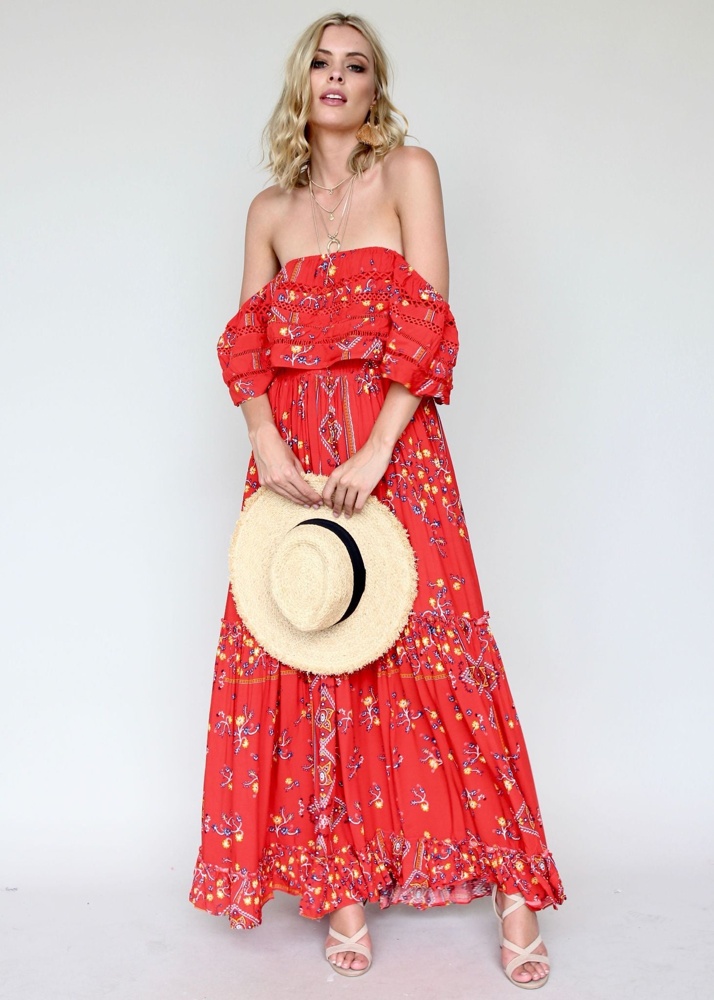 Karlie Off Shoulder Maxi - Sebastian