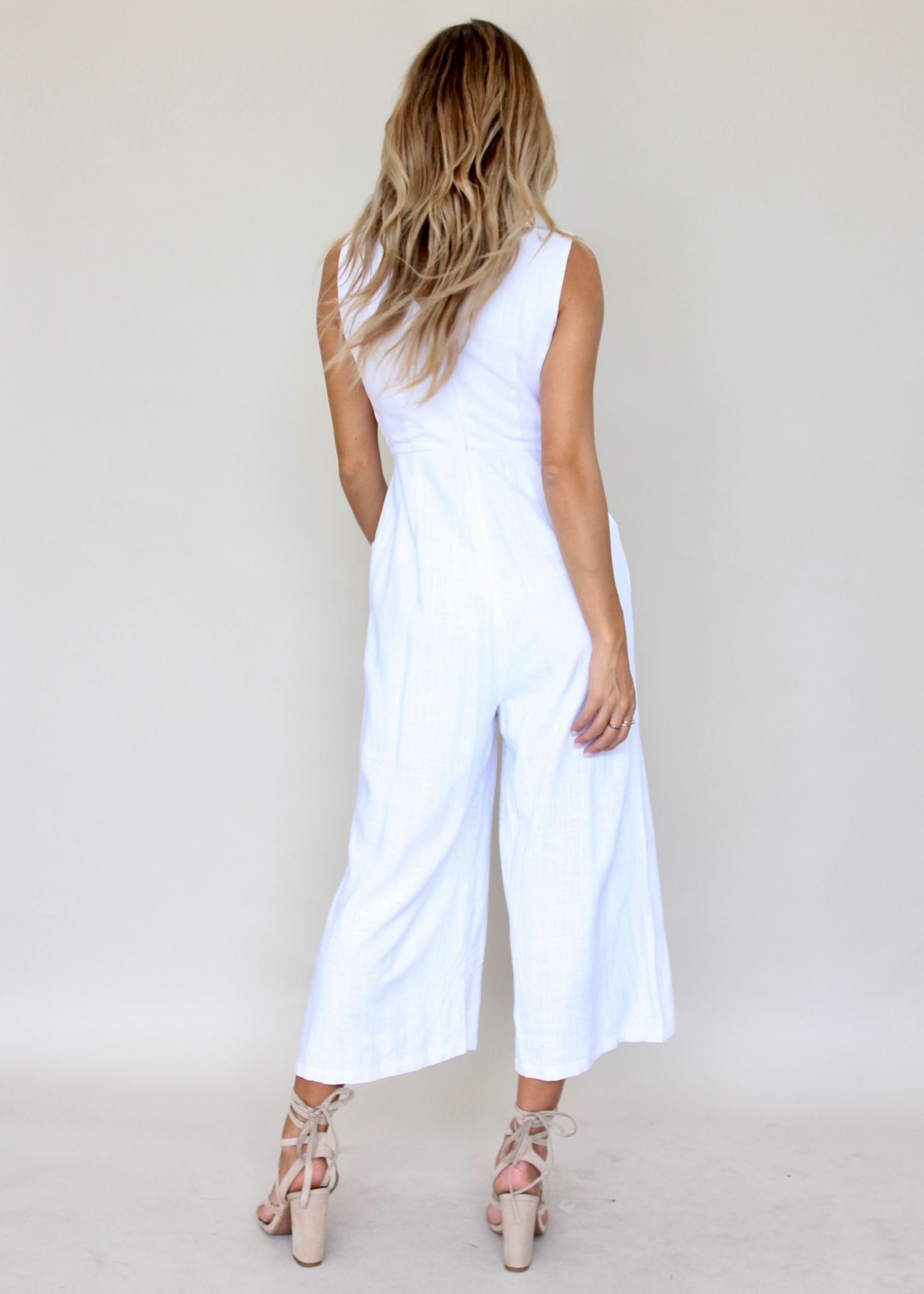 Daxton Pantsuit - White
