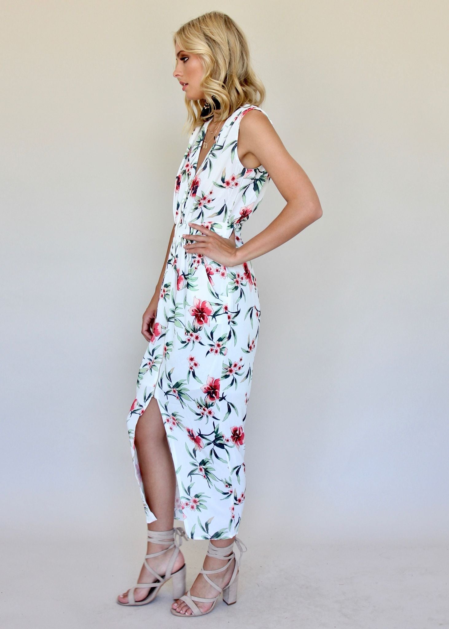 Catalina Zip Dress - Secret Garden