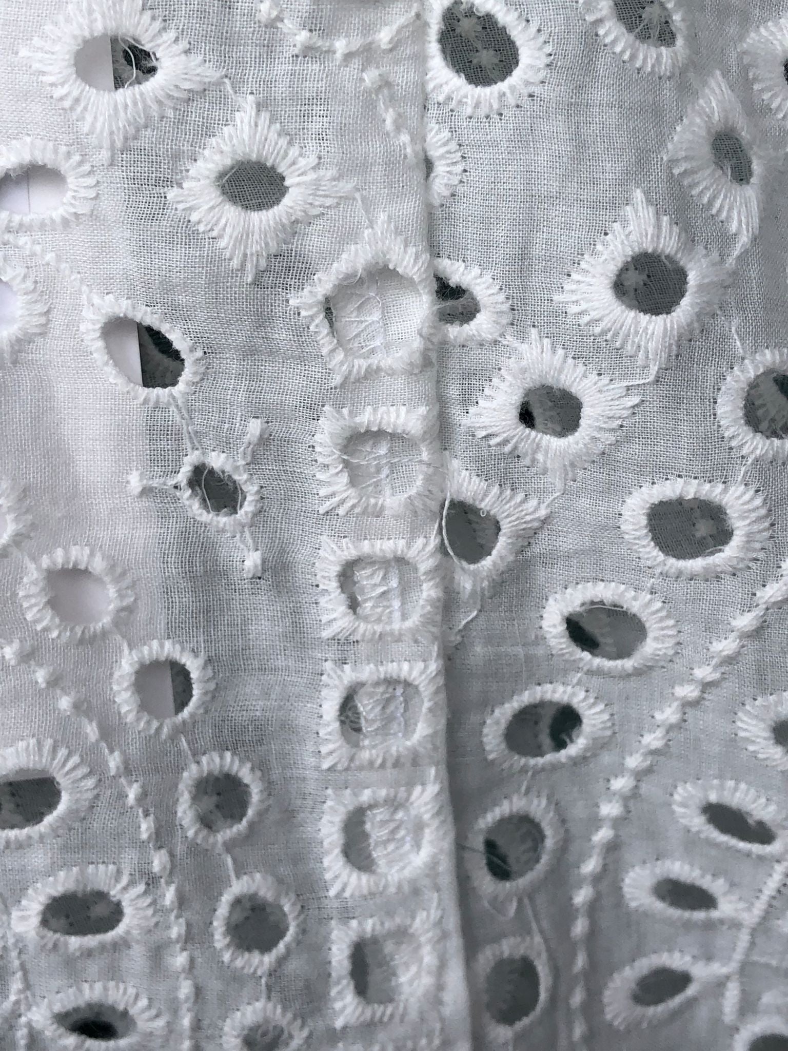 Half Light Eyelet Dress - White