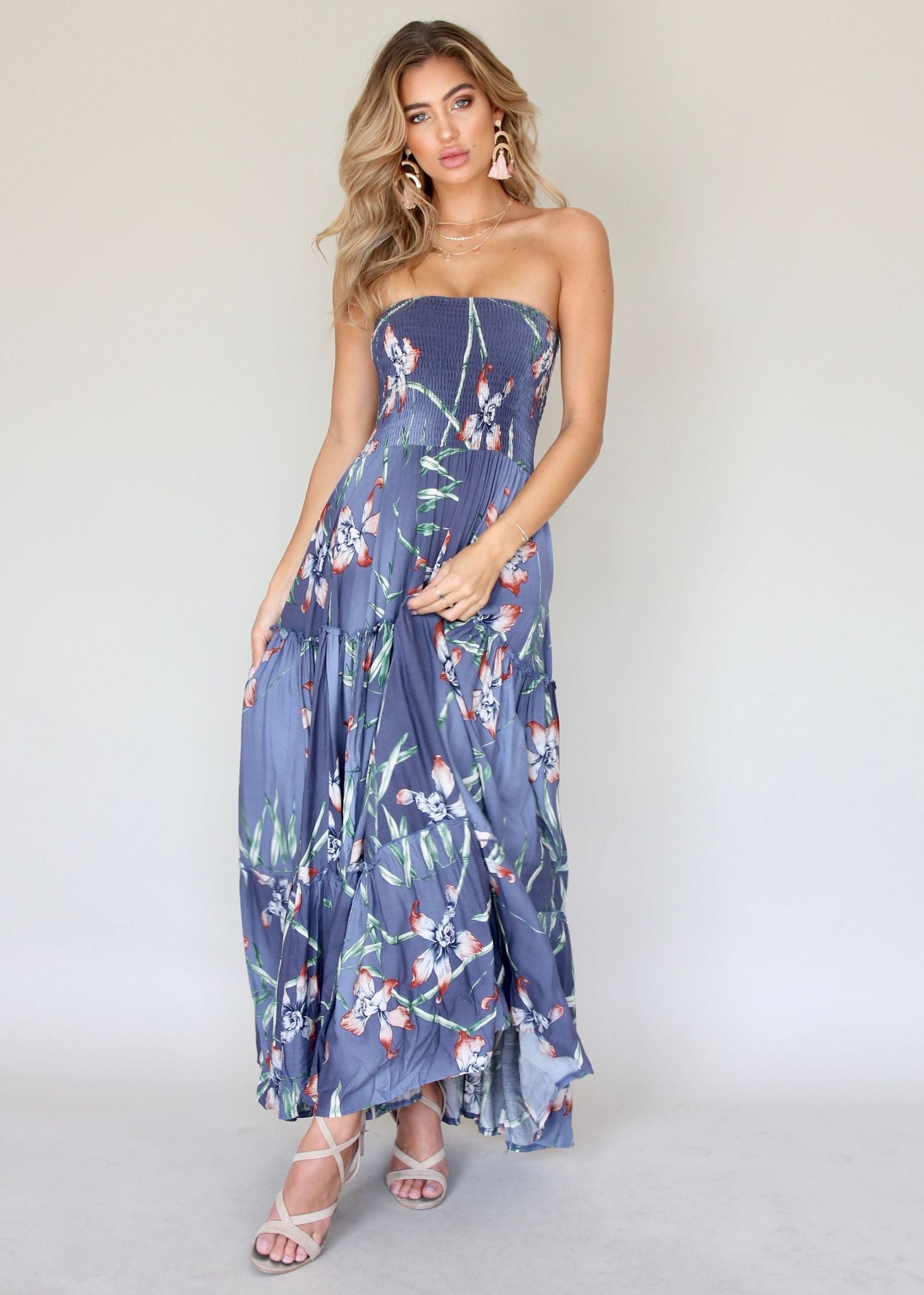 Salsa Strapless Maxi Dress - Bamboo