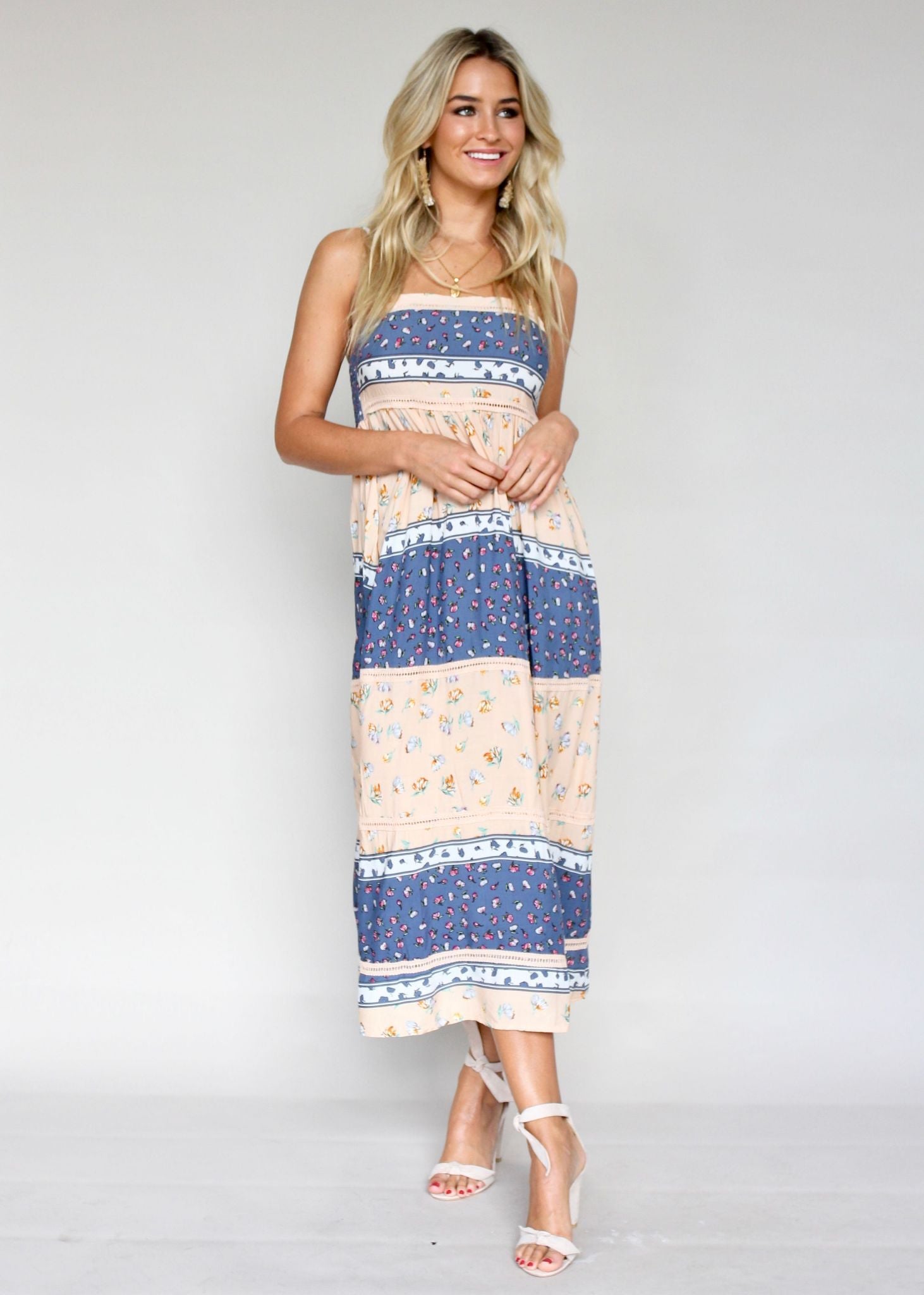 Heidi Swing Midi Dress - Midsummer Nights
