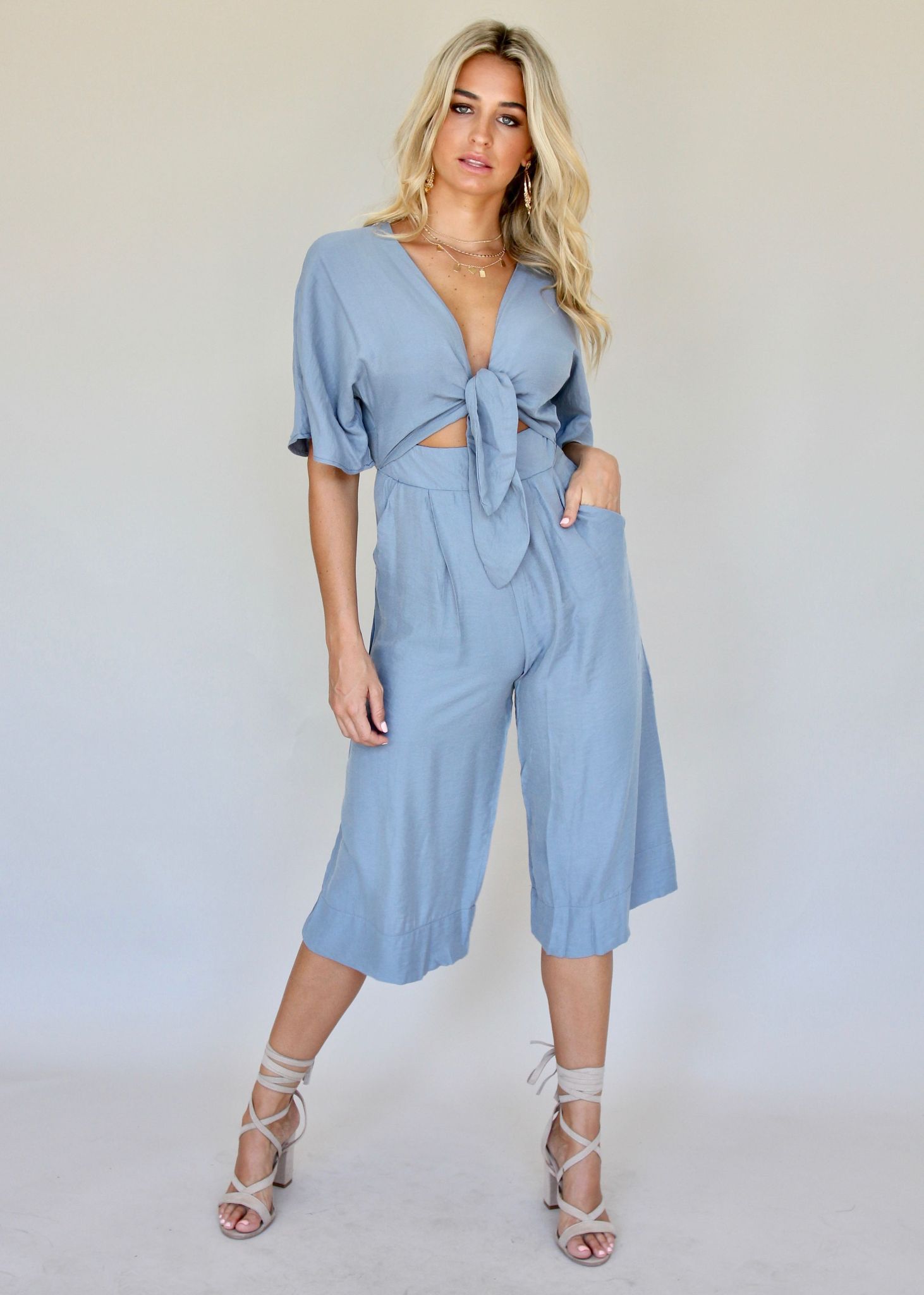 Brave Hearts Pantsuit - Slate