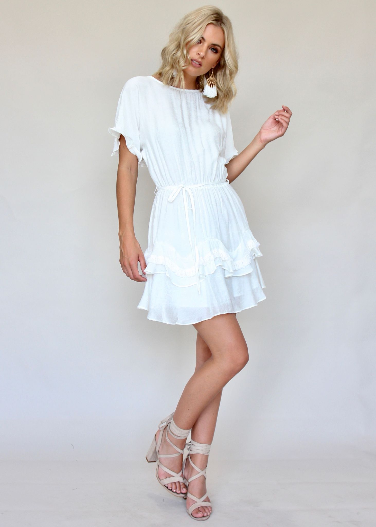 Touch of Glow Dress - White