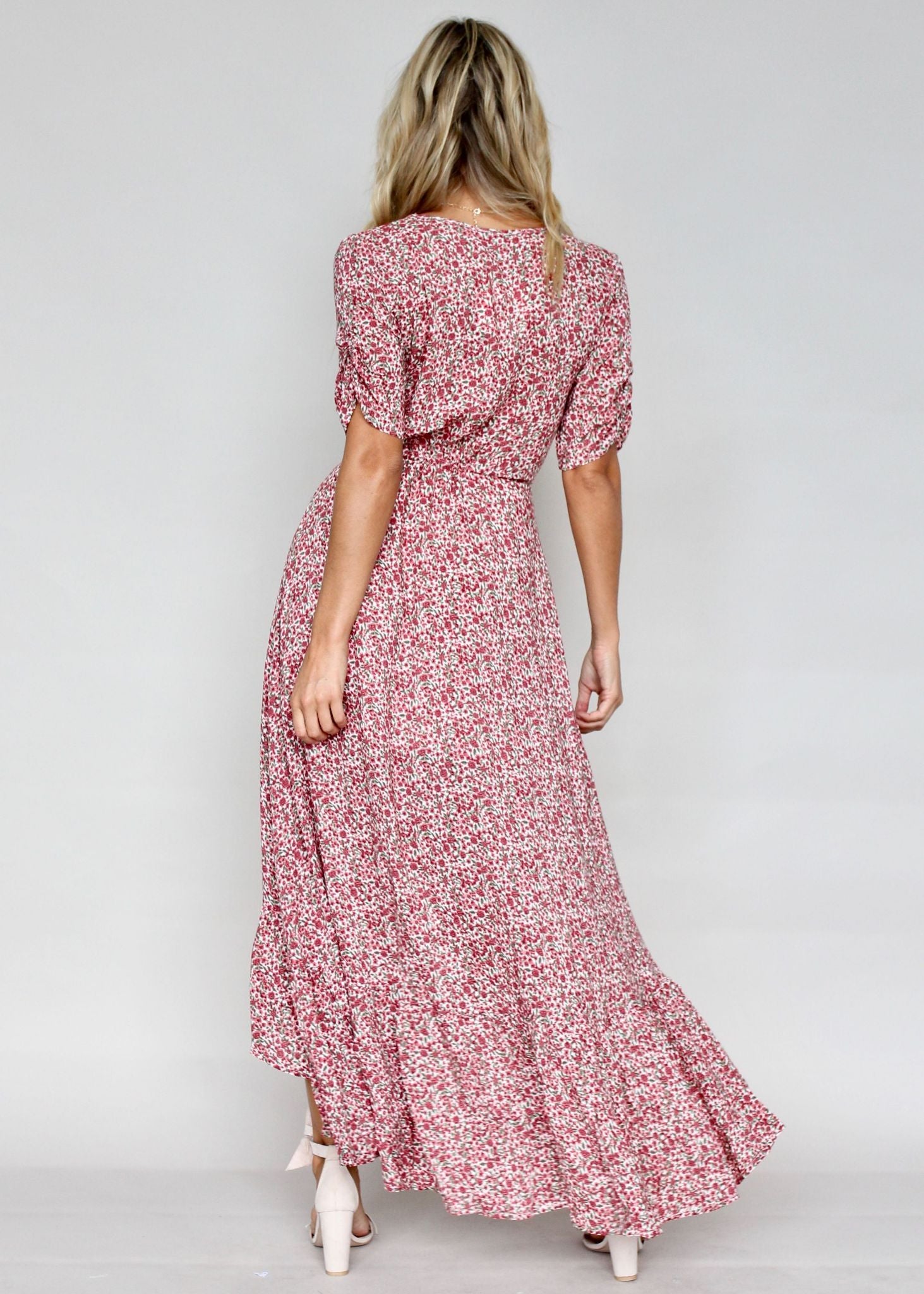 Worlds Away Maxi Dress - Rose