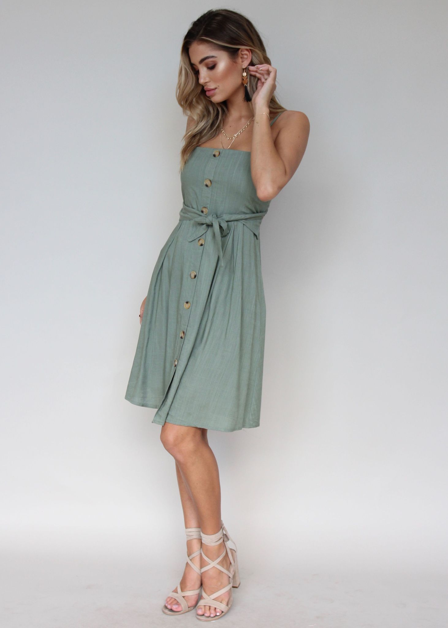 To The Coast Dress - Khaki