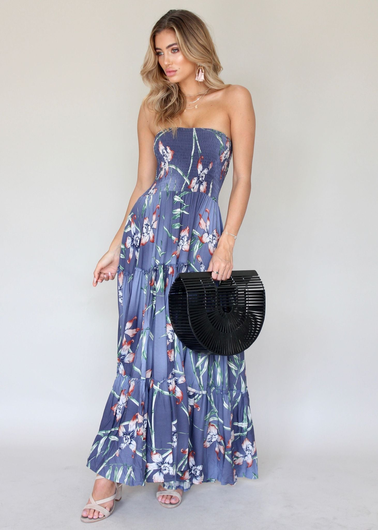 Salsa Strapless Maxi Dress - Bamboo