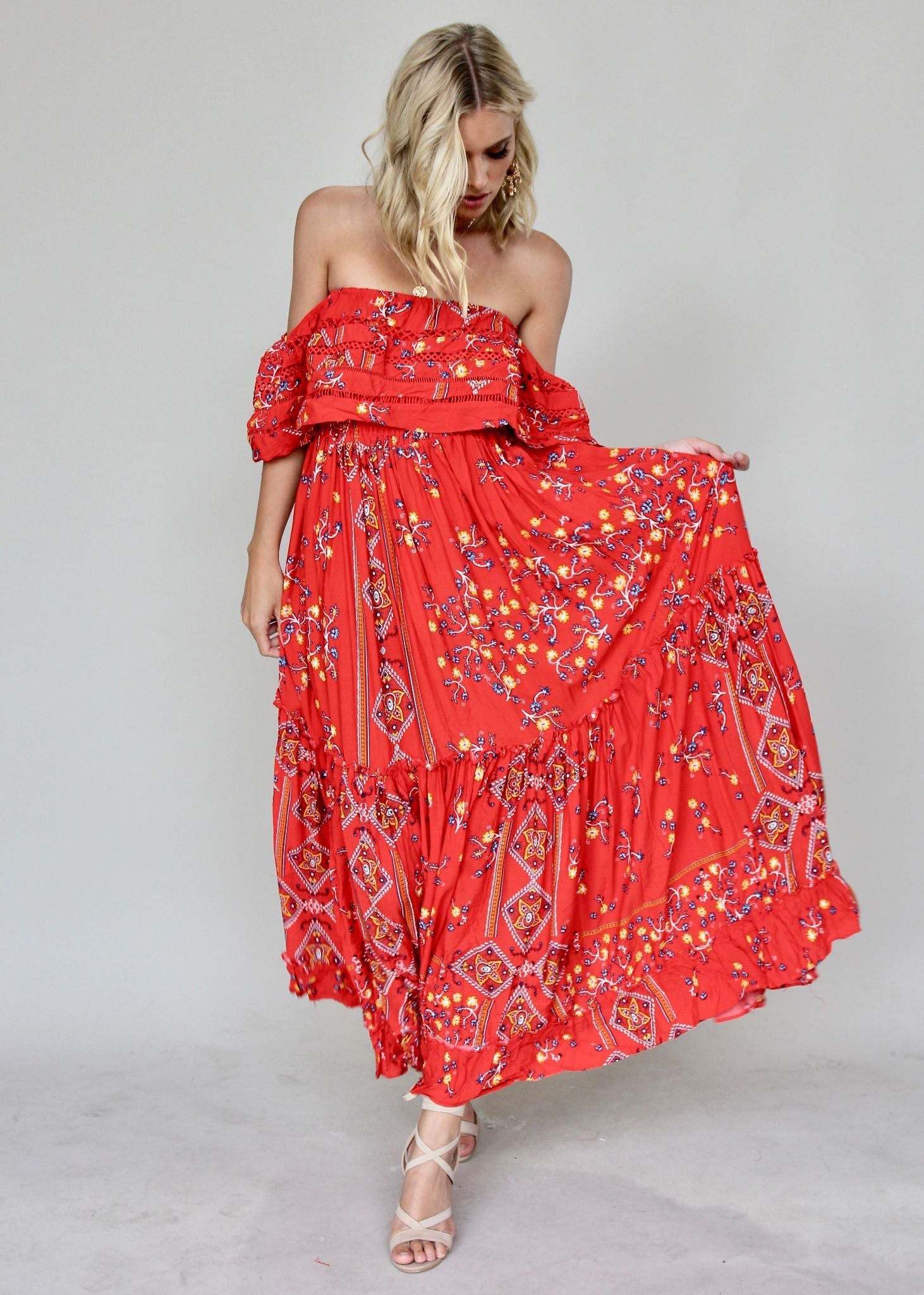 Karlie Off Shoulder Maxi - Sebastian