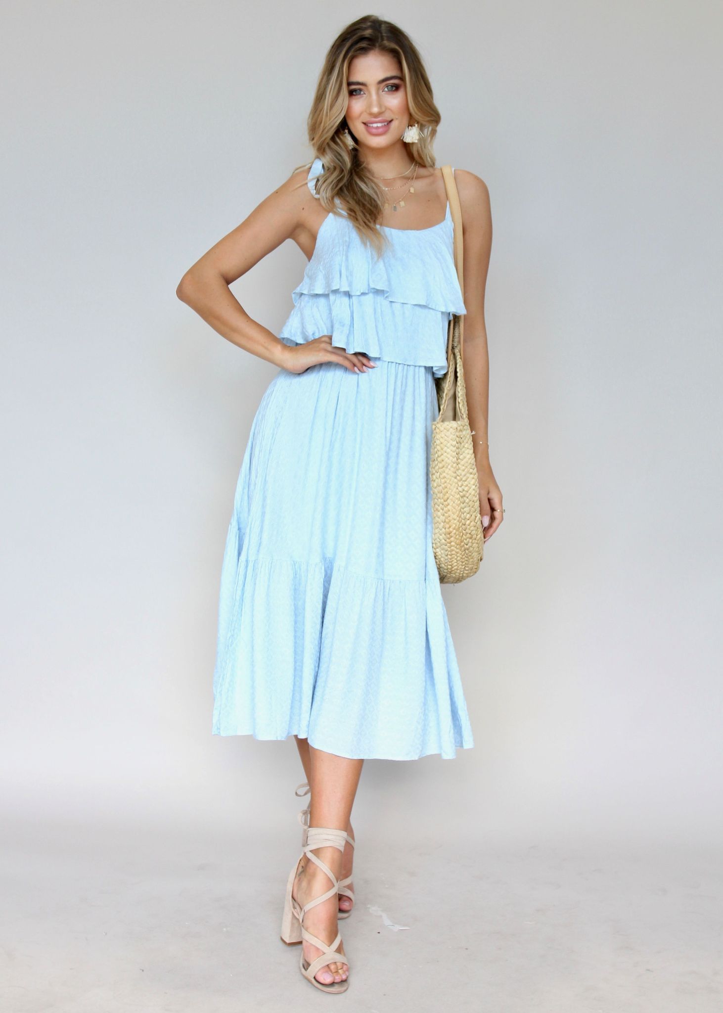 Victoria Falls Maxi Dress - Blue