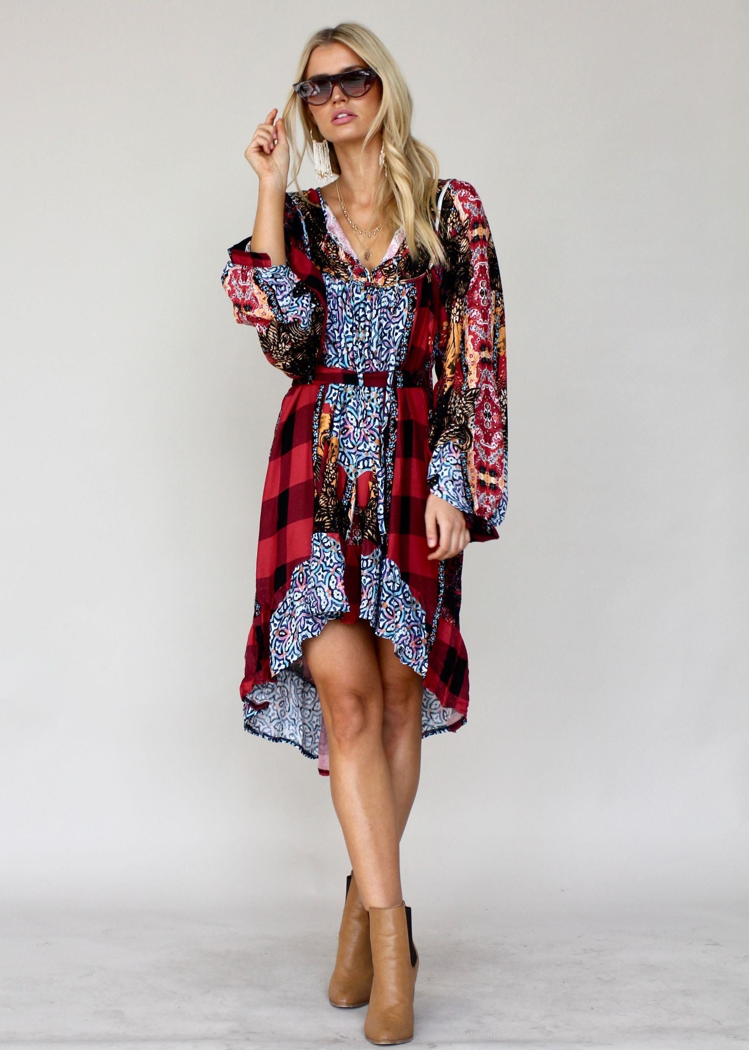 French Midi Dress w/ Tie - Marlow